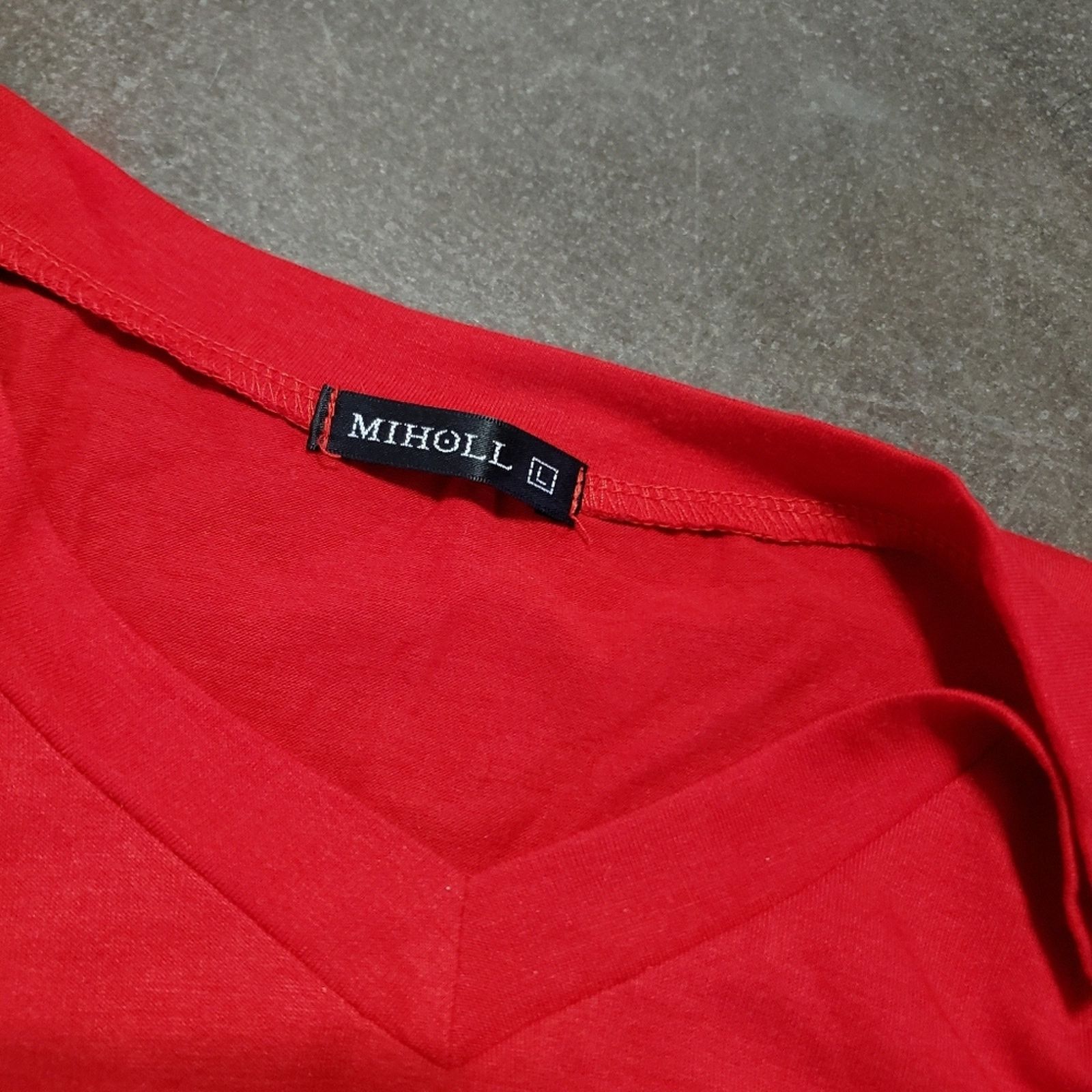 Other Red | MIHOLL | Vneck Short Sleeve Size L / US 10 / IT 46 - 3 Thumbnail