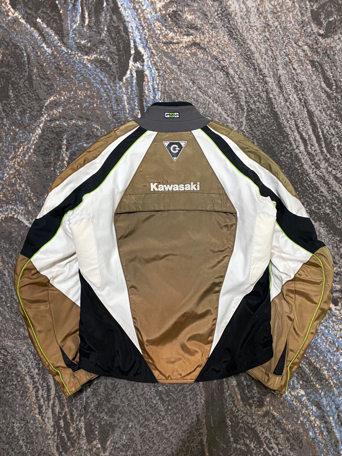 Goldwin × Japanese Brand Vintage Kawasaki by Goldwin Japan Protect Motorcycles Jacket Size US L / EU 52-54 / 3 - 9 Thumbnail