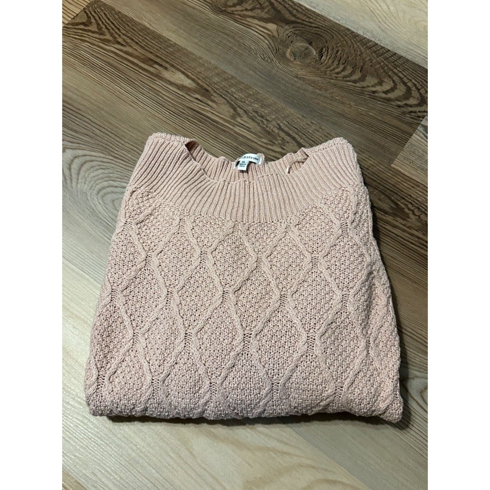Croft & Barrow CROFT & BARROW Women's Sweater Pullover Round Neck Pink Gold Flecks Size XL Size XL / US 12-14 / IT 48-50 - 2 Thumbnail