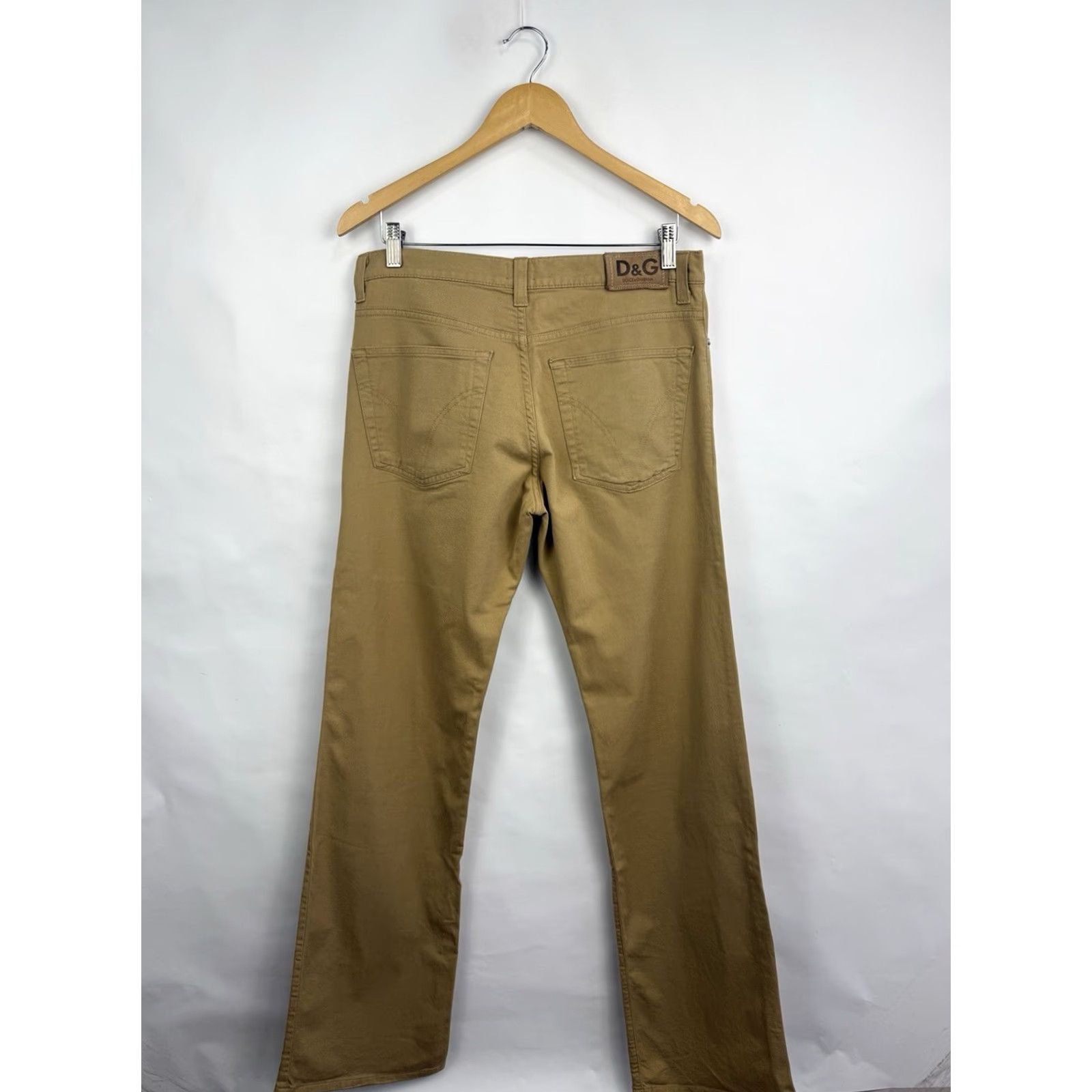 Dolce & Gabbana VINTAGE 90s Dolce&Gabbana Brown Pants Men's Regular 34 Inseam 33.46 in Brown 90s Mens Pants Classic Made in Italy Size US 34 / EU 50 - 3 Thumbnail