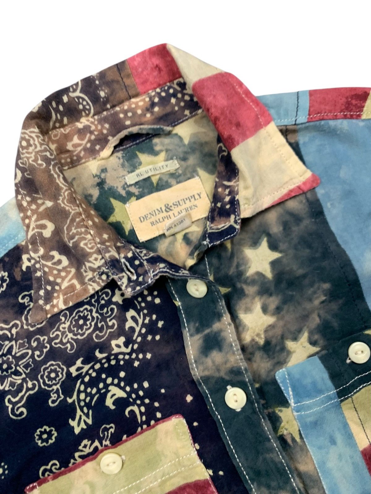 Denim & Supply Ralph Lauren Y2k denim&supply ralph lauren Pacth work silk american flag Size XXS / US 00 / IT 34 - 4 Thumbnail