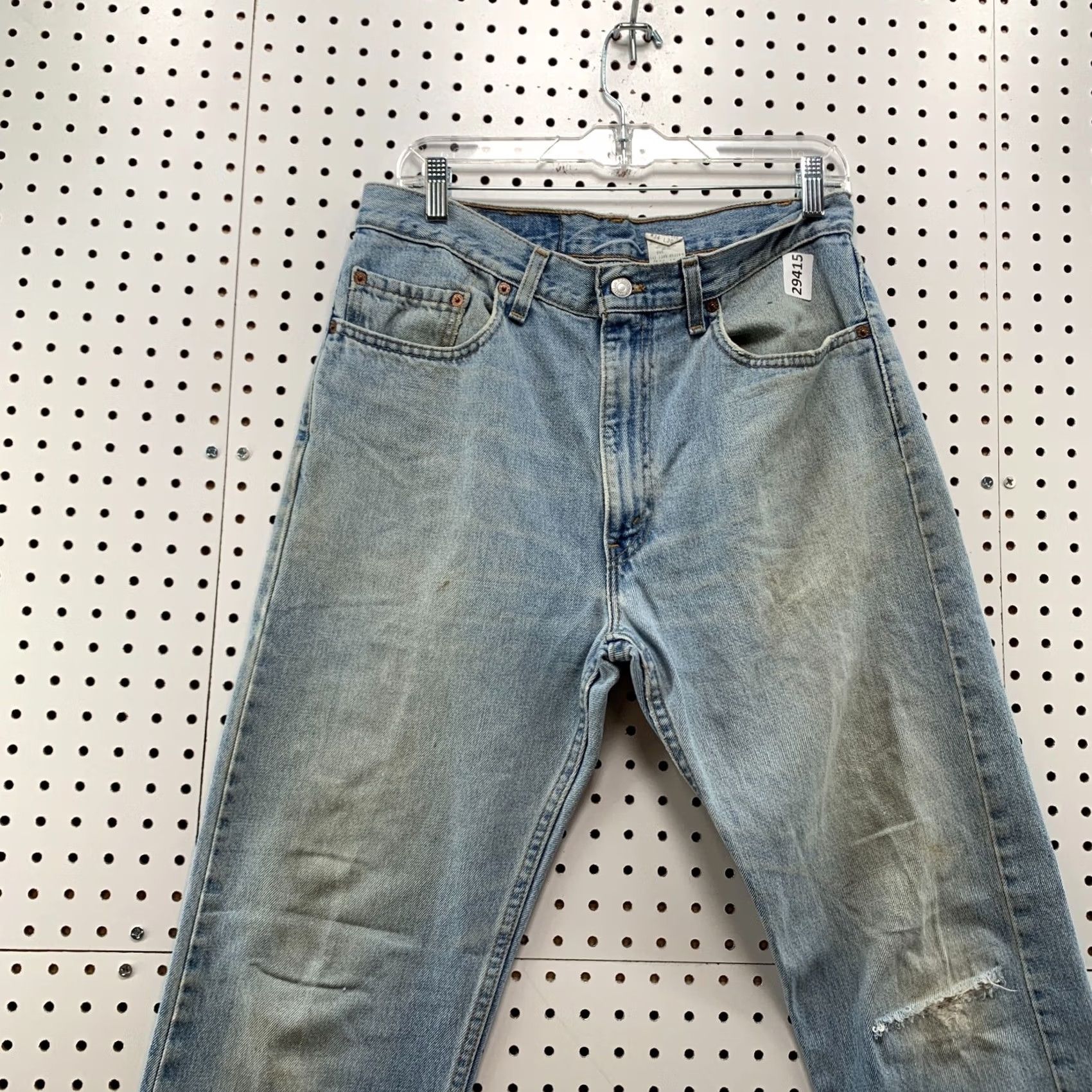 Levi's VINTAGE Levis 505 Jeans Denim Mens Size Regular Straight Fit 33X30 USA 90s Fits Size US 33 - 7 Thumbnail