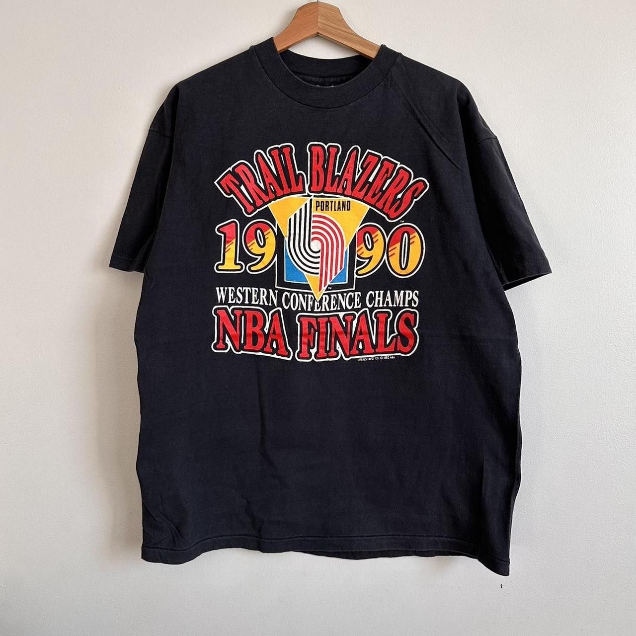 1990 Portland Trail Blazers THE NBA FINALS T SHIRT Size selling XL Vintage Collectable