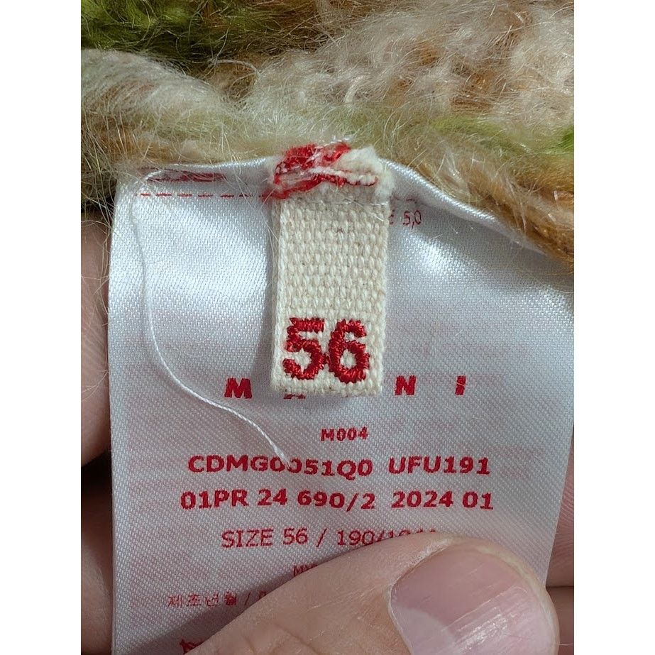Marni o1rshd1 Iconic Brushed Stripe Cardigan in Light Camel Size US XL / EU 56 / 4 - 14 Thumbnail