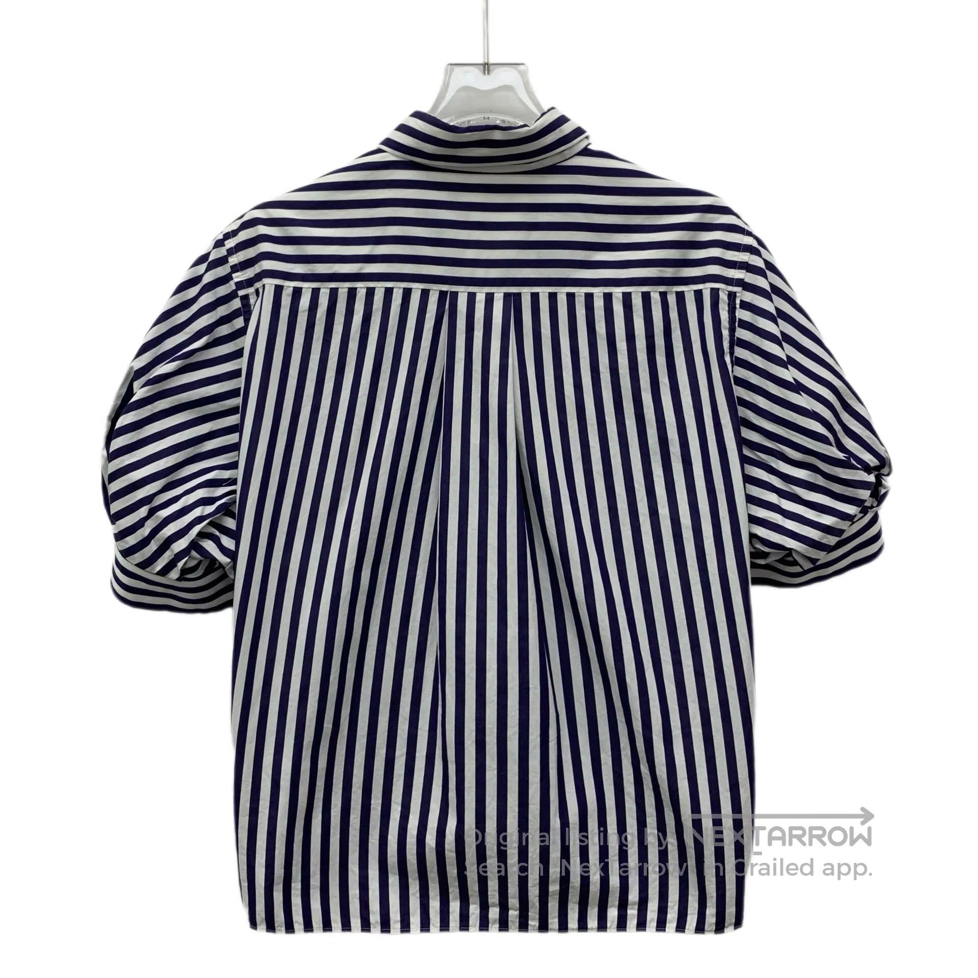 Sacai Sacai Color block vertical stripe cotton lapel short sleev Size US S / EU 44-46 / 1 - 2 Thumbnail