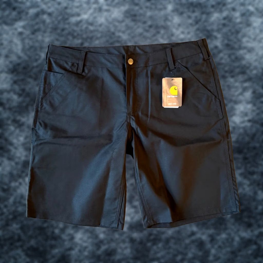 Carhartt Carhartt Women's Black Carpenter Work Shorts - Size 14, 5-Pocket, Canvas/Cotton Blend, Mid Rise, Inseam 10, Flat Front, Workwear, Casual, Outdoor, NWT Size 36" / US 14 / IT 50 - 1 Thumbnail