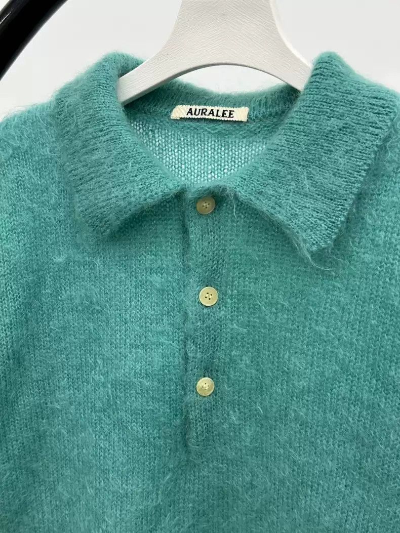 image of Auralee Sweater in Green, Men's (Size Small)