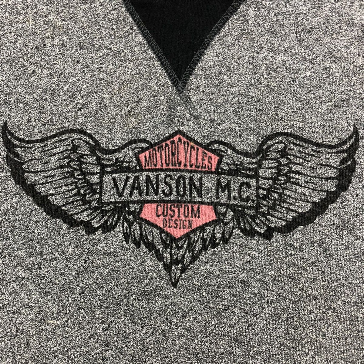 Vanson Leathers 2000s Vanson Leather Spellout Motorcycle Pullover Hoodie Size US L / EU 52-54 / 3 - 6 Thumbnail
