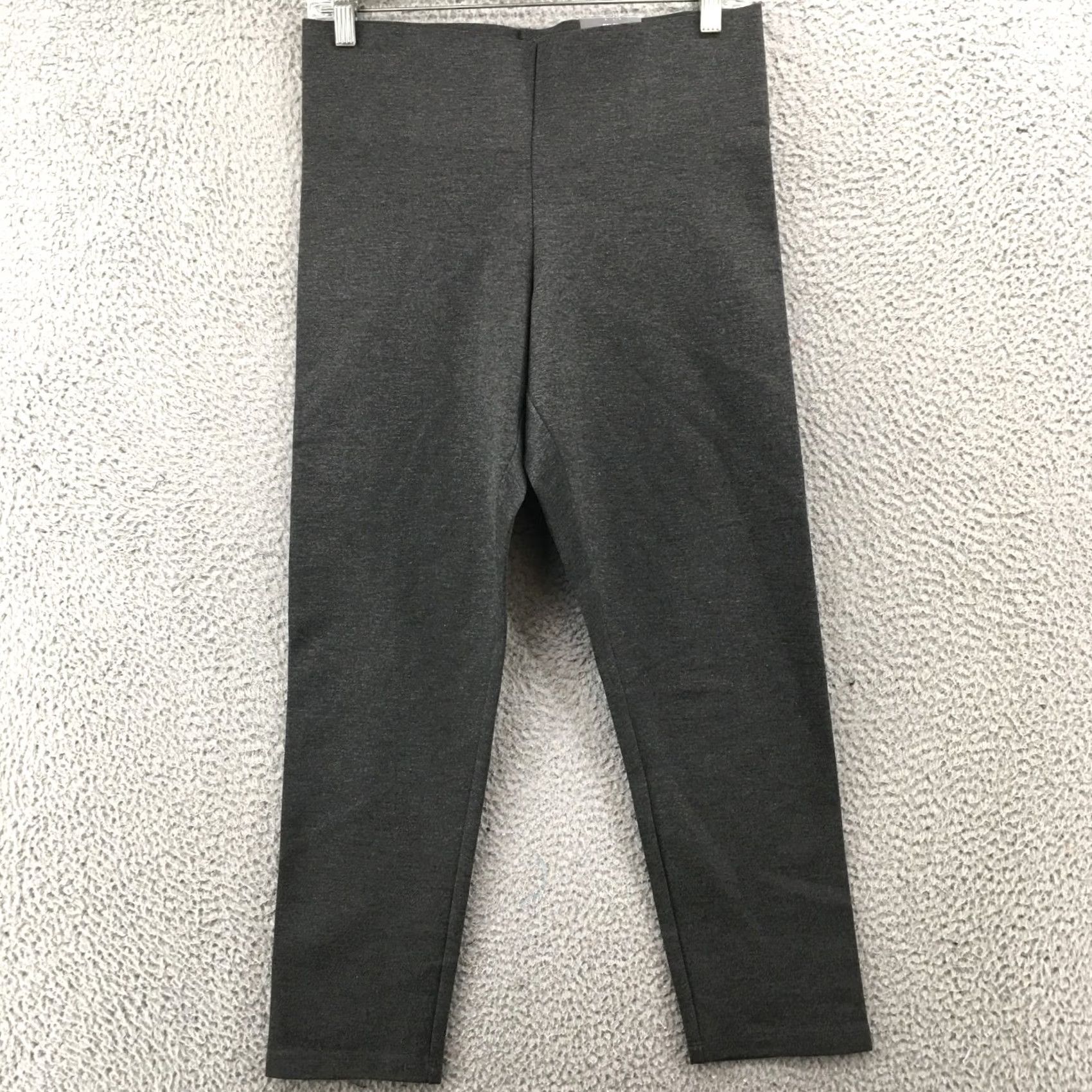 Worthington Worthington Womens M Grey Pull On Straight Leg Ankle Pants/Nylon Rayon Spandex - Ultra Sculpting NEW Size 32" / US 10 / IT 46 - 2 Thumbnail