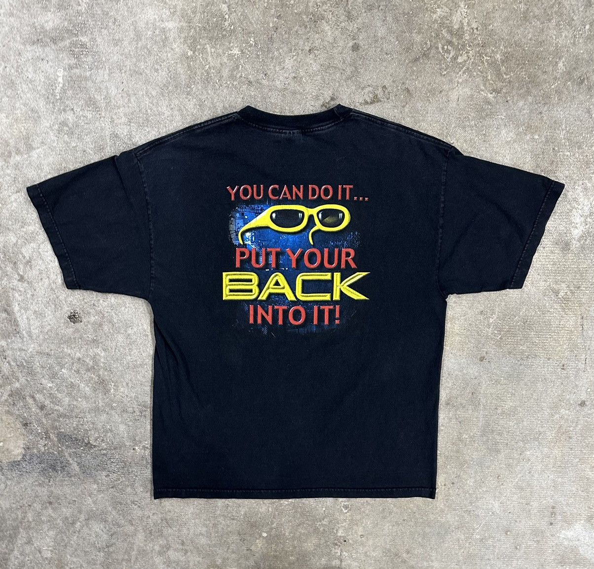 WWF Crazy Y2K WWF Rikishi Put Your Back Into It Wrestling Shirt Size US XL / EU 56 / 4 - 2 Thumbnail