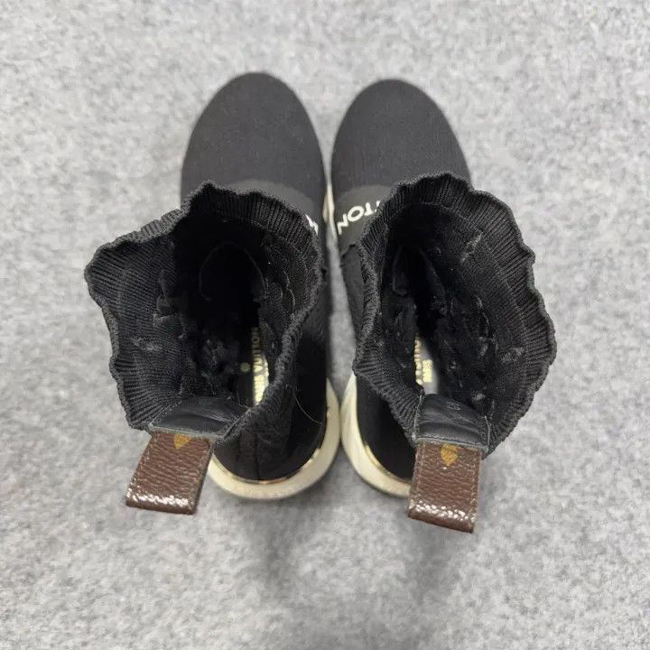 Louis Vuitton Louis Vuitton Black Mid-Cut Sneakers -2508 Size US 5.5 / EU 38 - 7 Thumbnail