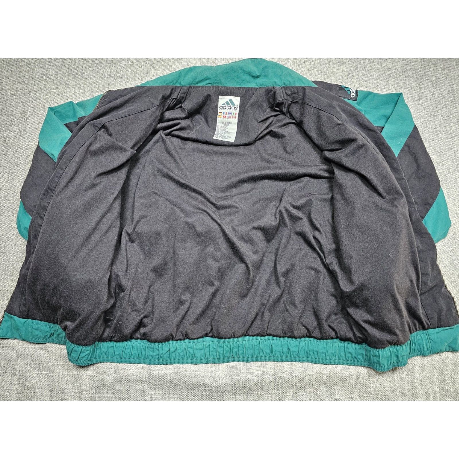 Adidas VINTAGE Adidas Windbreaker Jacket Mens Small Soccer Green Black Stripe 90s Size US S / EU 44-46 / 1 - 4 Thumbnail