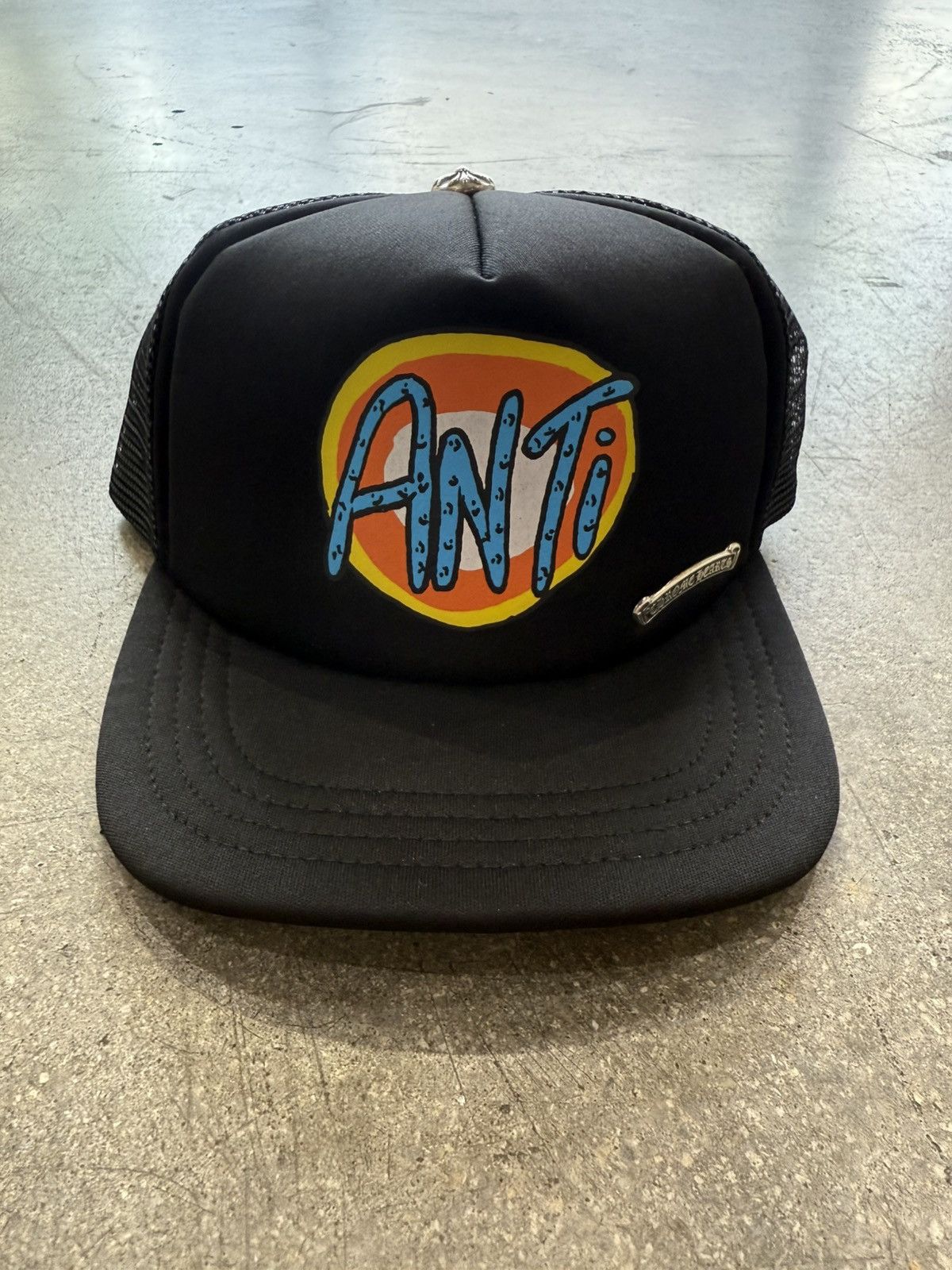 Chrome Hearts CHROME HEARTS X MATTY BOY "ANTI" TRUCKER HAT BLACK Size ONE SIZE - 1 Thumbnail