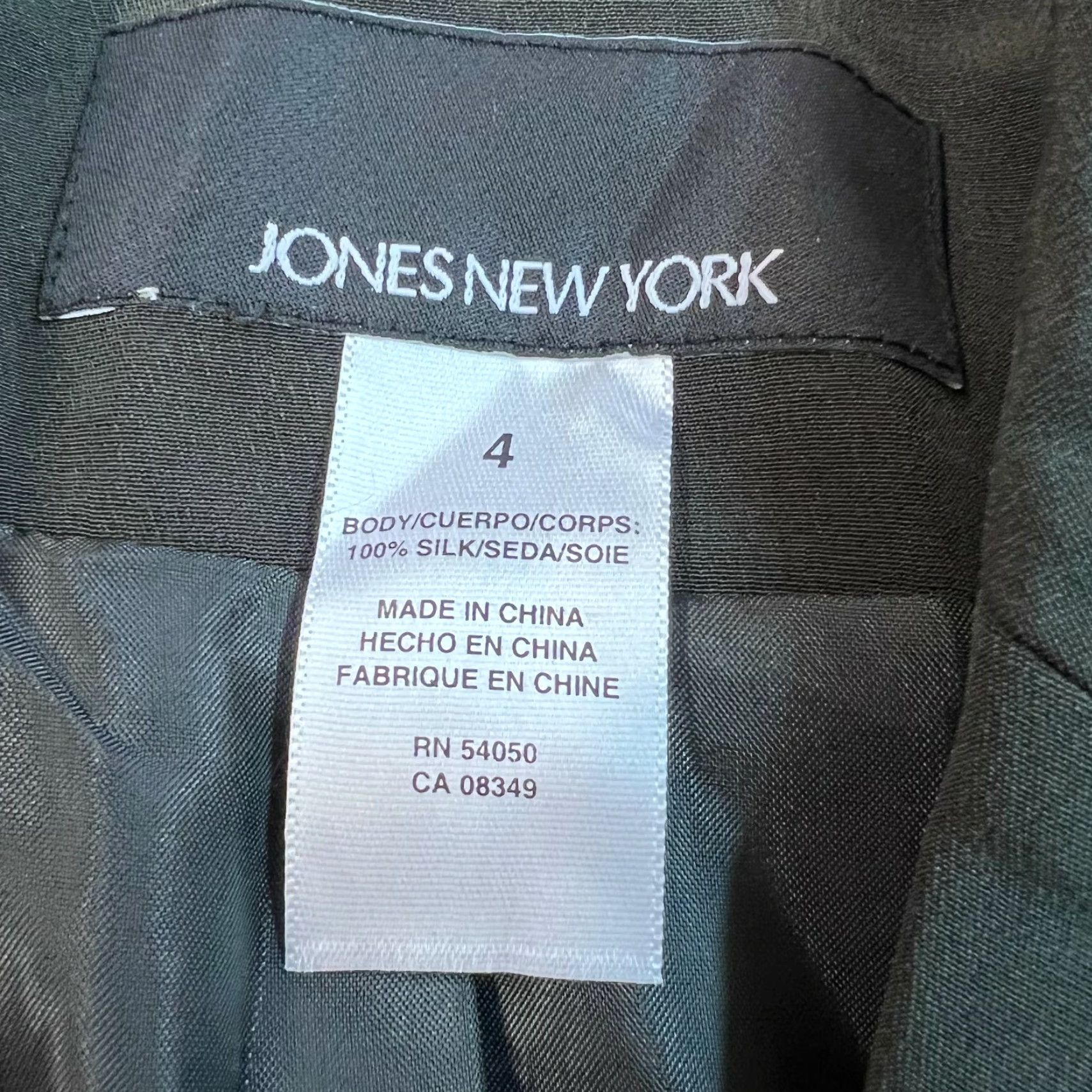 Jones New York VINTAGE Jones New York Womens Blazer Suit Jacket Long Sleeve 2-Button Black 4 Office Casual Size S / US 4 / IT 40 - 5 Thumbnail