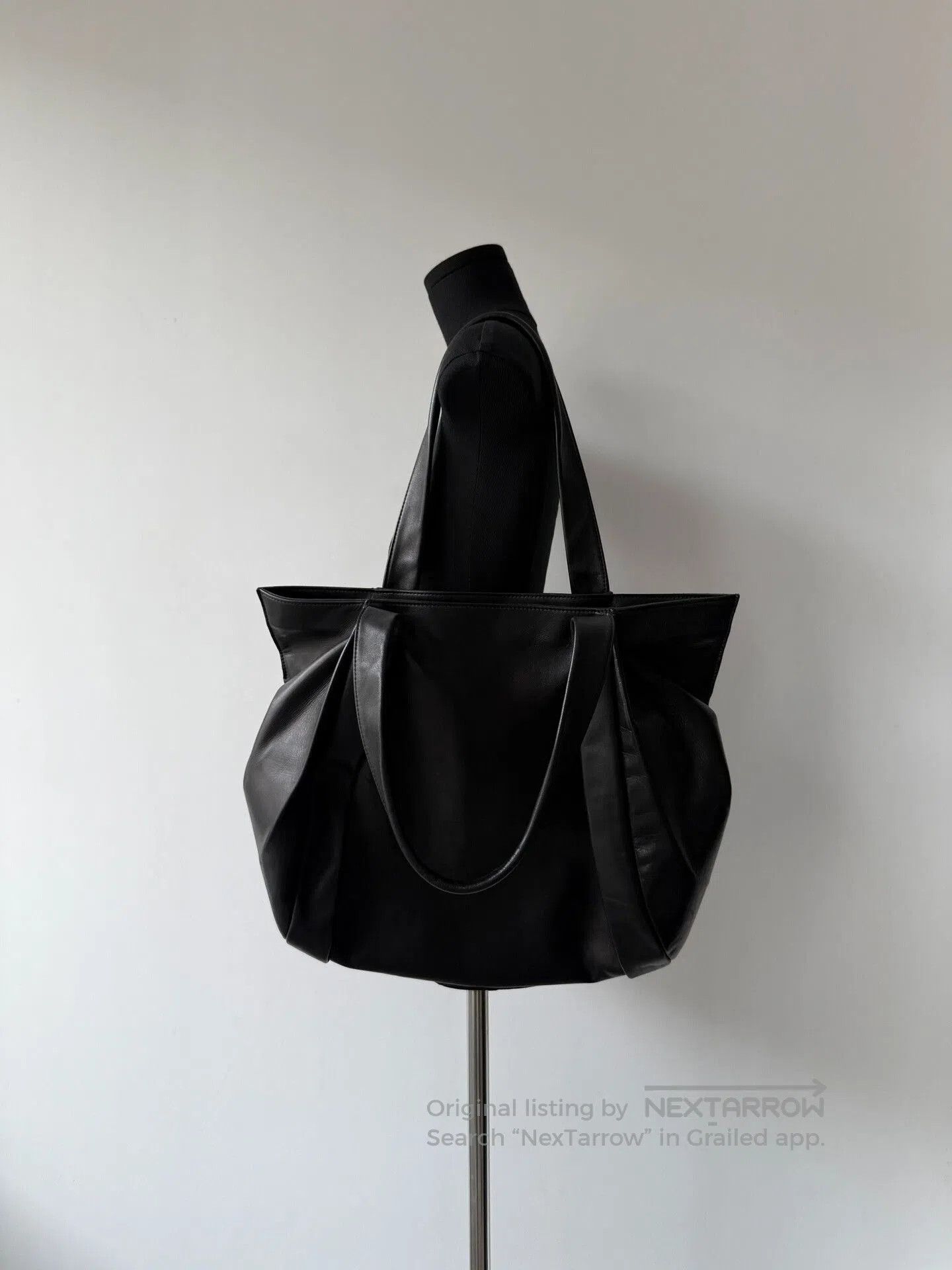 Yohji Yamamoto Yohji Yamamoto Femme Black Leather Bag. Size ONE SIZE - 4 Thumbnail