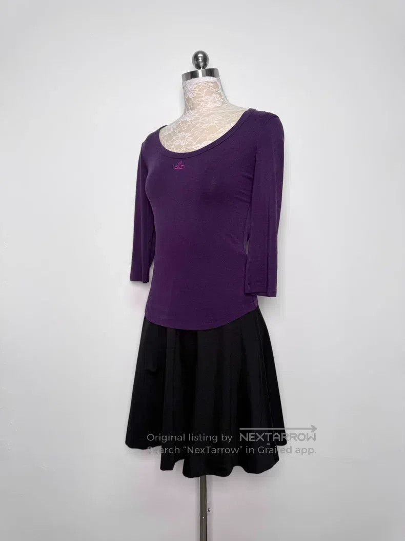 Vivienne Westwood Vivienne Westwood Purple Seven-Quarter Sleeve Top Size L / US 10 / IT 46 - 5 Thumbnail