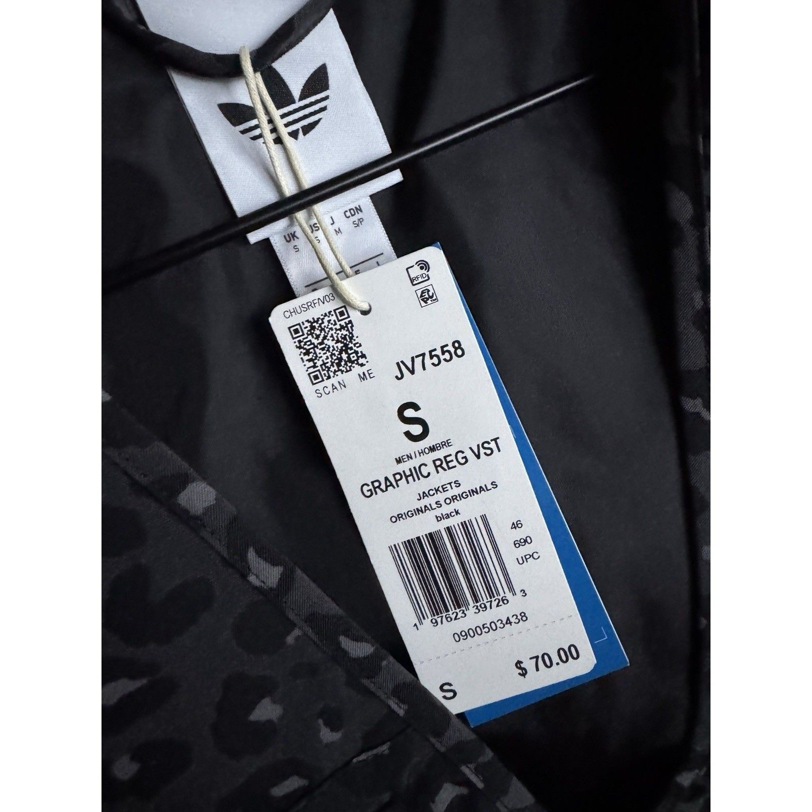 Adidas Small Adidas Utility Black Leopard Print Vest Jacket Size US S / EU 44-46 / 1 - 8 Thumbnail