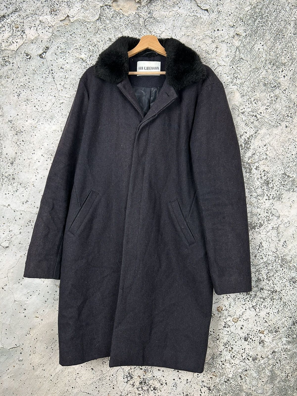 Han Kjobenhavn Han Kjobenhavn Wool Coat Designer Avantgarde Vintage Rare Size US L / EU 52-54 / 3 - 1 Thumbnail