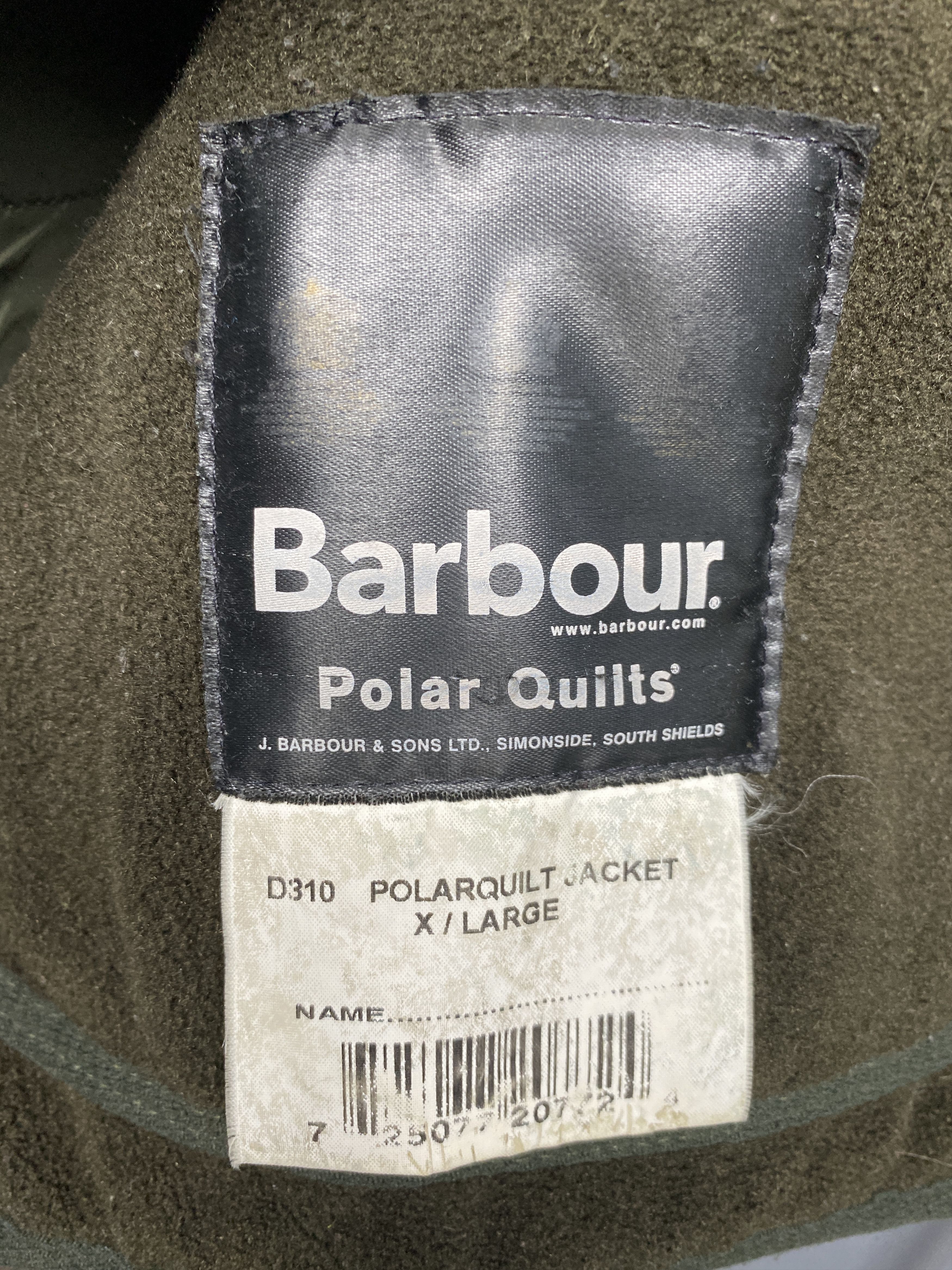 Barbour × Vintage Barbour 90s Vintage Mens Polarquilt Quilted Jacket Size US XL / EU 56 / 4 - 6 Thumbnail