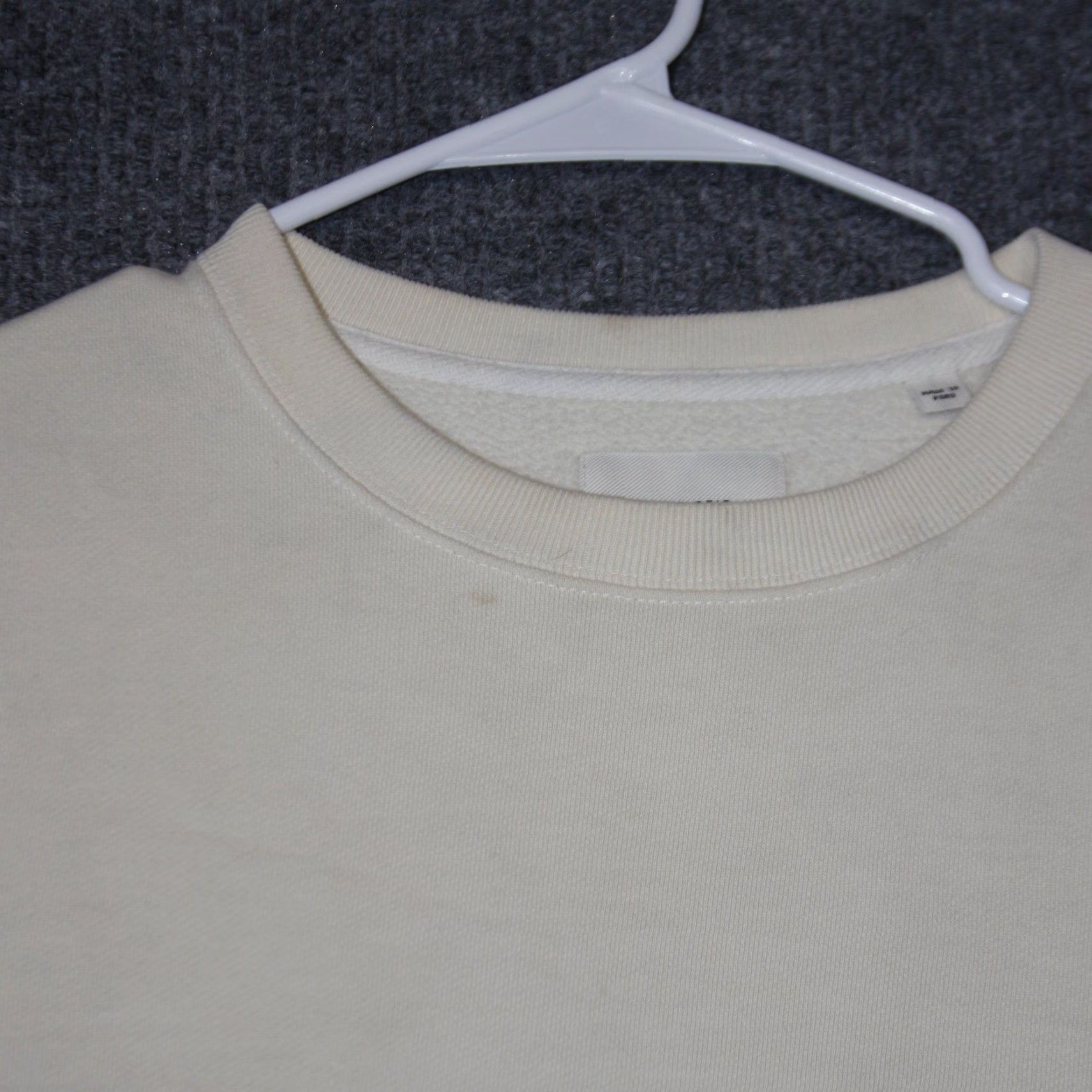 Billy Reid VINTAGE Billy Reid Sweatshirt Mens XS Cream Crewneck Suede Elbow Patches Ivory Cotton Size US XS / EU 42 / 0 - 4 Thumbnail