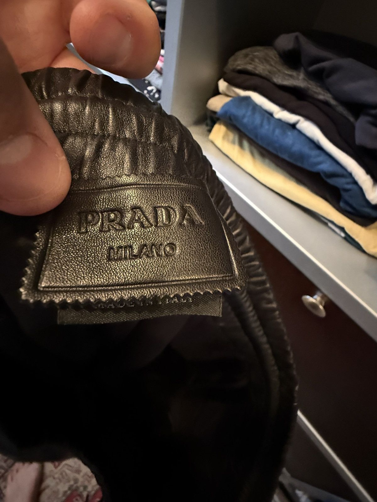 Prada Prada Set - HOLY GRAIL🏆: Size 52 Nappa Leather Shirt + Short Size US L / EU 52-54 / 3 - 15 Thumbnail