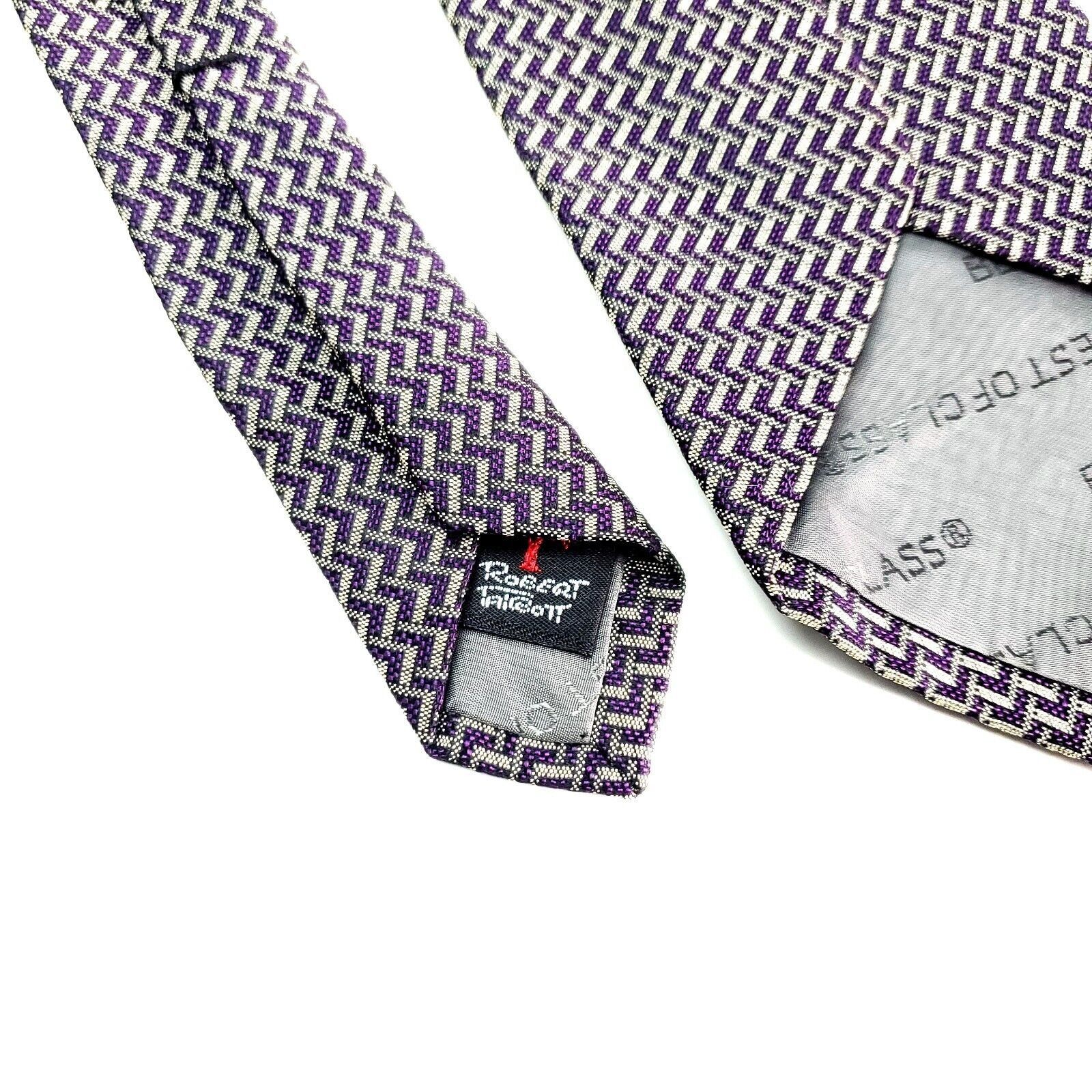 Robert Talbott Robert Talbott Best Of Class Nordstrom Silk Tie Woven Purple Size ONE SIZE - 5 Thumbnail