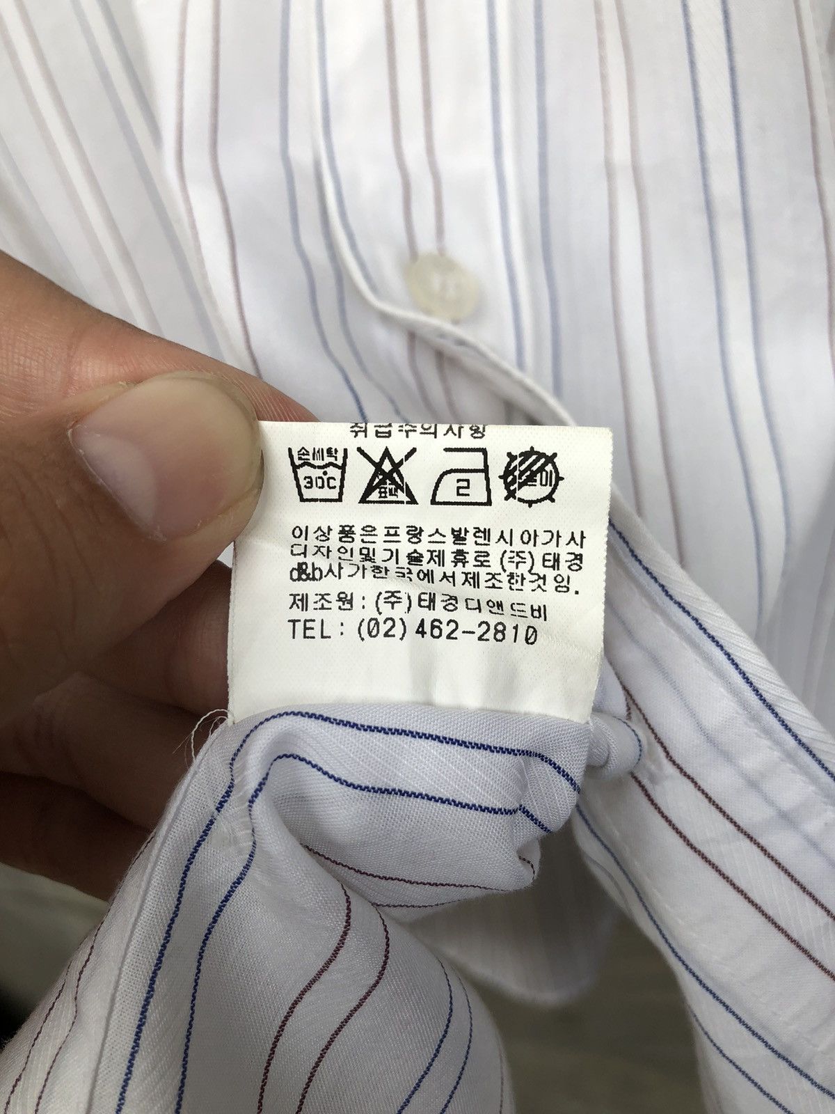 Balenciaga Vintage Balenciaga Formal Button Up Shirt Size US L / EU 52-54 / 3 - 8 Thumbnail
