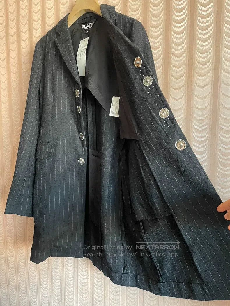 Comme des Garcons Comme Des Garcons Silver button wool coat jacket Size XS / US 0-2 / IT 36-38 - 2 Thumbnail