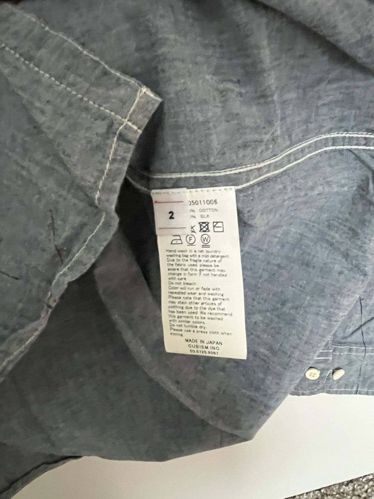 Visvim Lumbar chambray shirt indigo Size US M / EU 48-50 / 2 - 4 Thumbnail