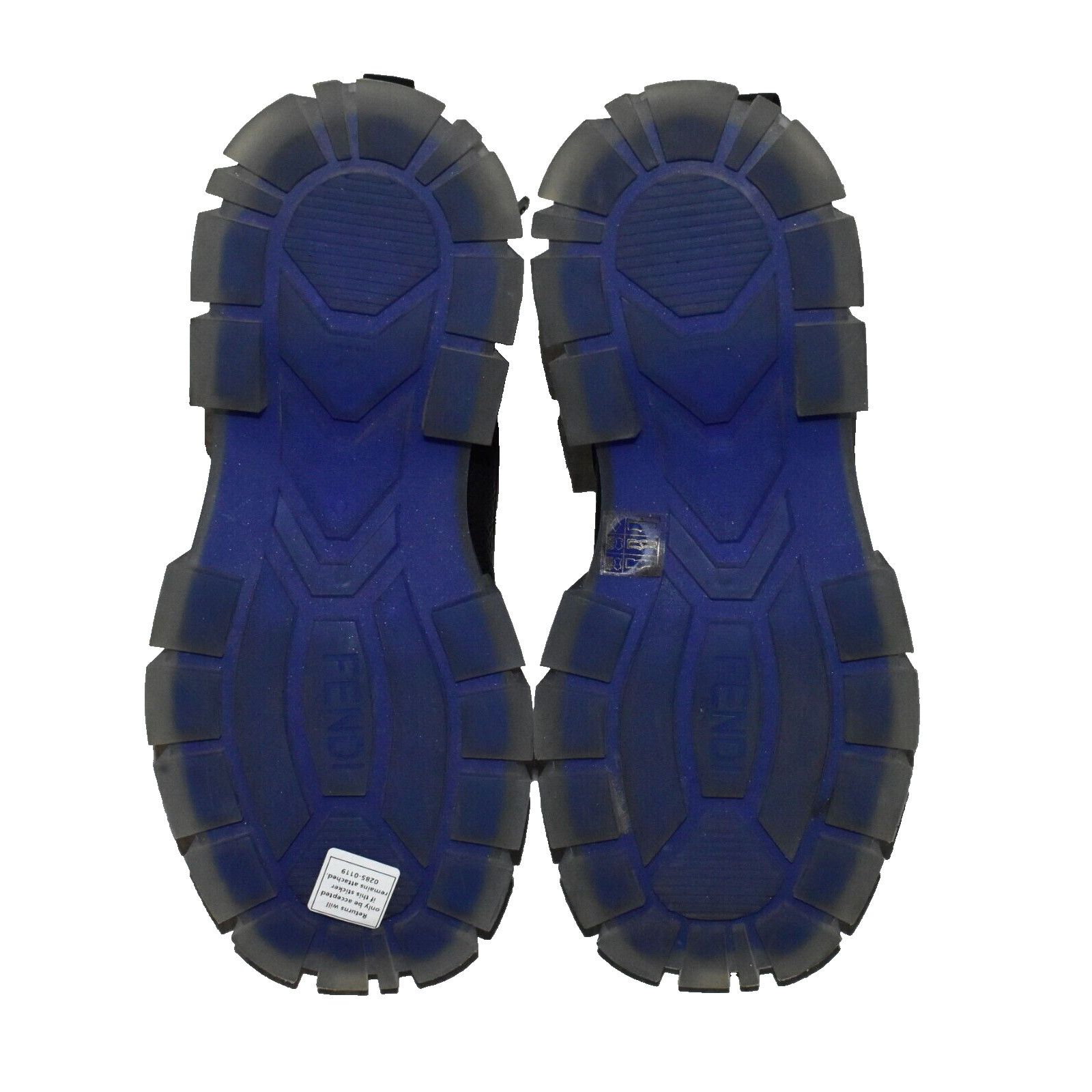 FENDI Mens 7U1485 AHH0 F08M4 Leather Combat Boots Sz $1400