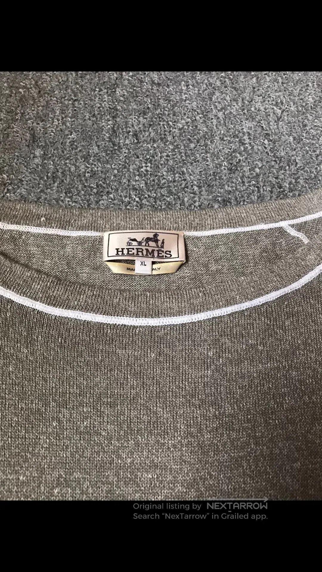Hermes Hermes Gray Cotton. Size US XL / EU 56 / 4 - 4 Thumbnail