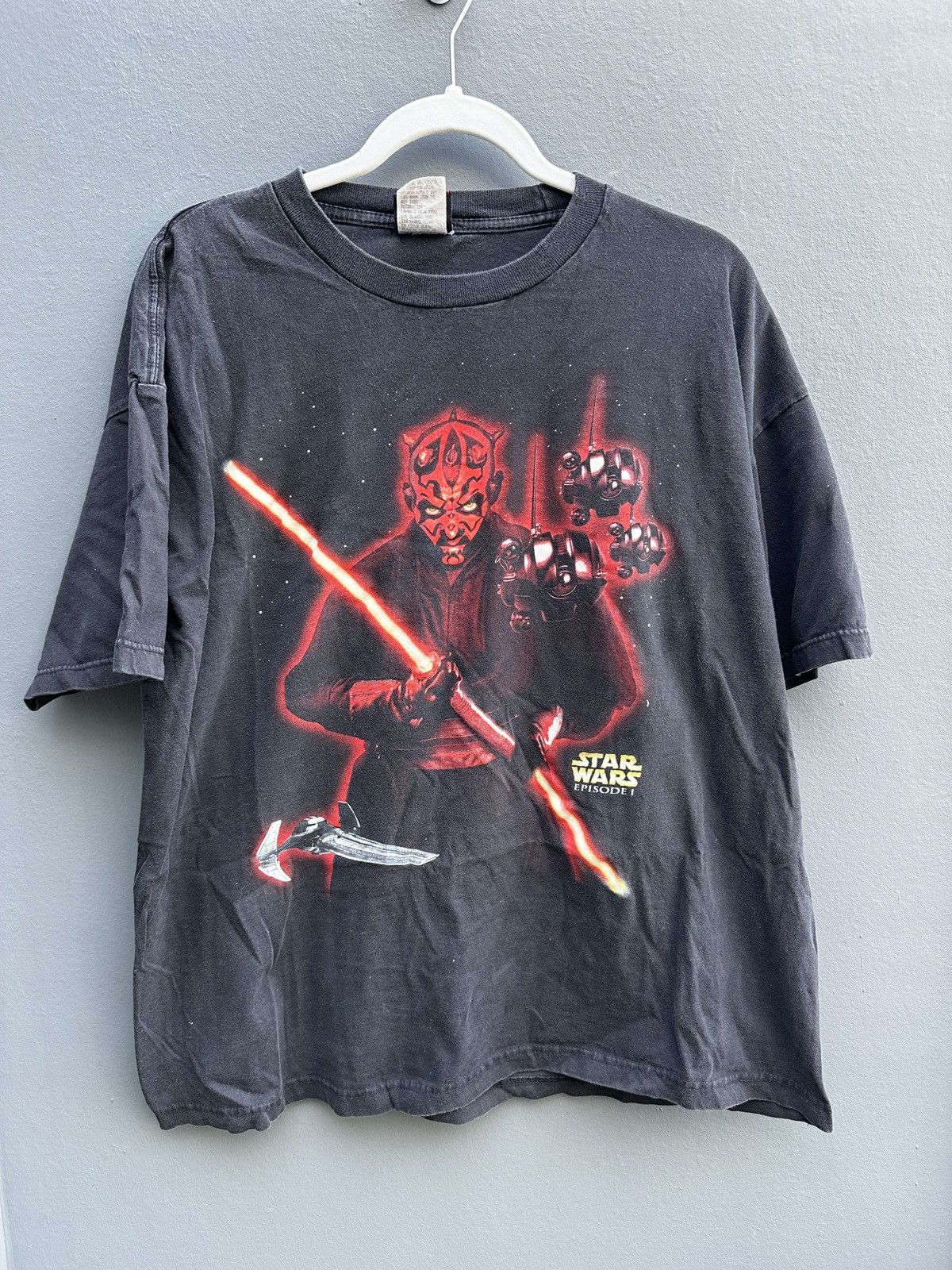 Image of Star Wars Darth Maul Tshirt in Black, Men's (Size XL)