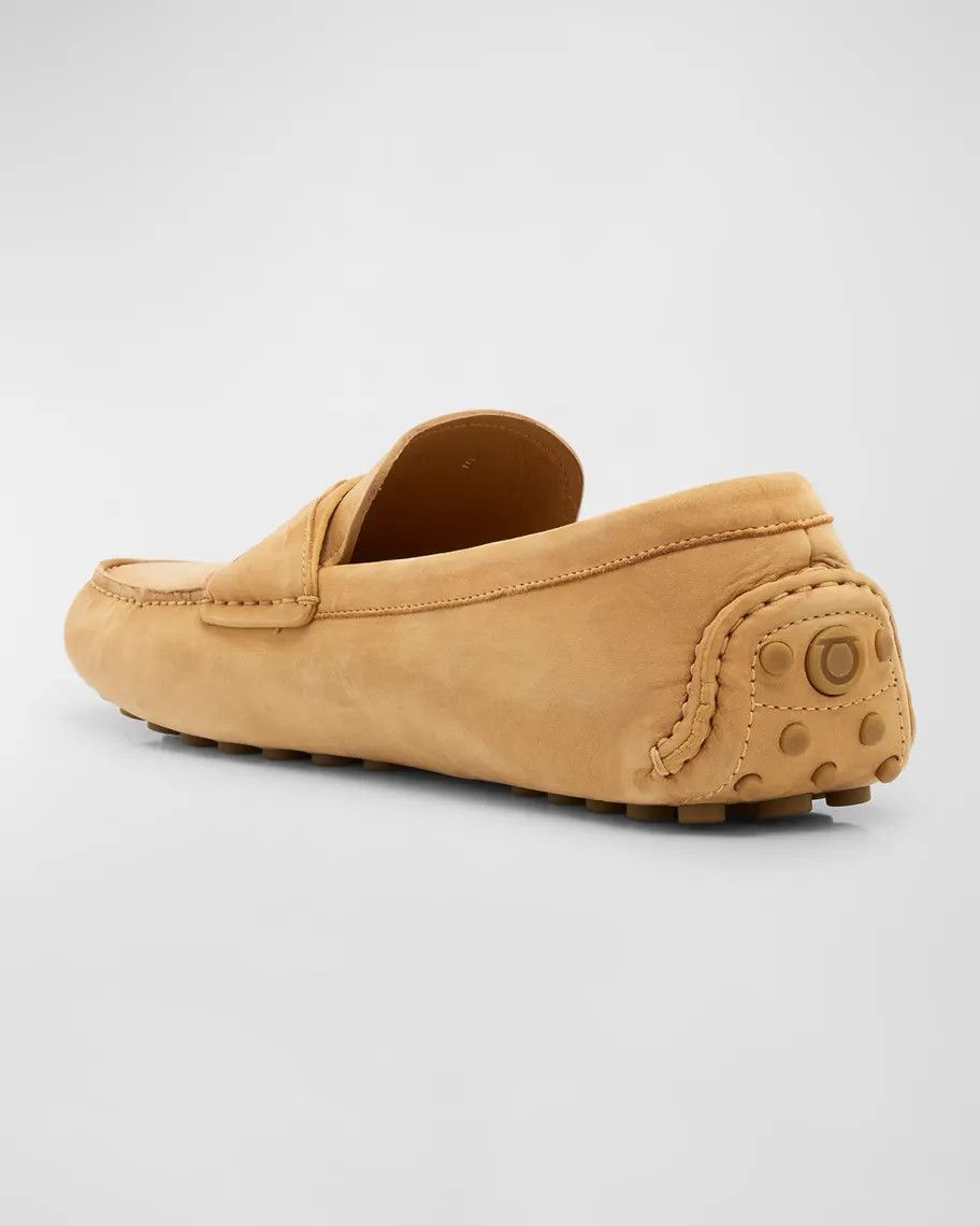 Salvatore Ferragamo o1s1rm0924 Nubuck Loafers in Brown Size US 10 / EU 43 - 3 Thumbnail