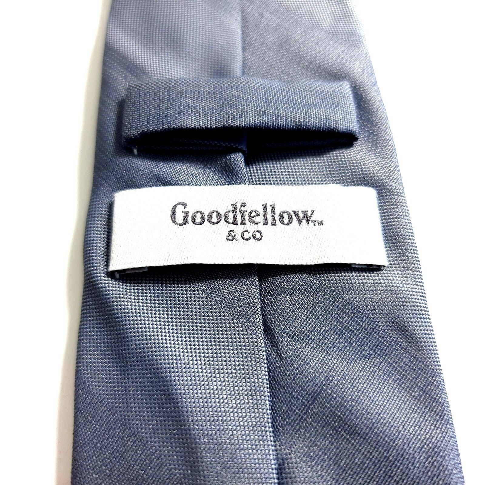 Vintage Goodfellow & Co Gray Striped Woven Polyester Skinny Tie Size ONE SIZE - 3 Thumbnail