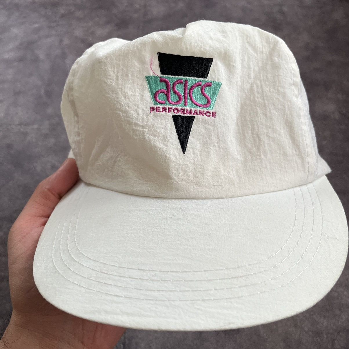 Asics × Japanese Brand very rare vintage Asics nylon cap hat Size ONE SIZE - 2 Thumbnail