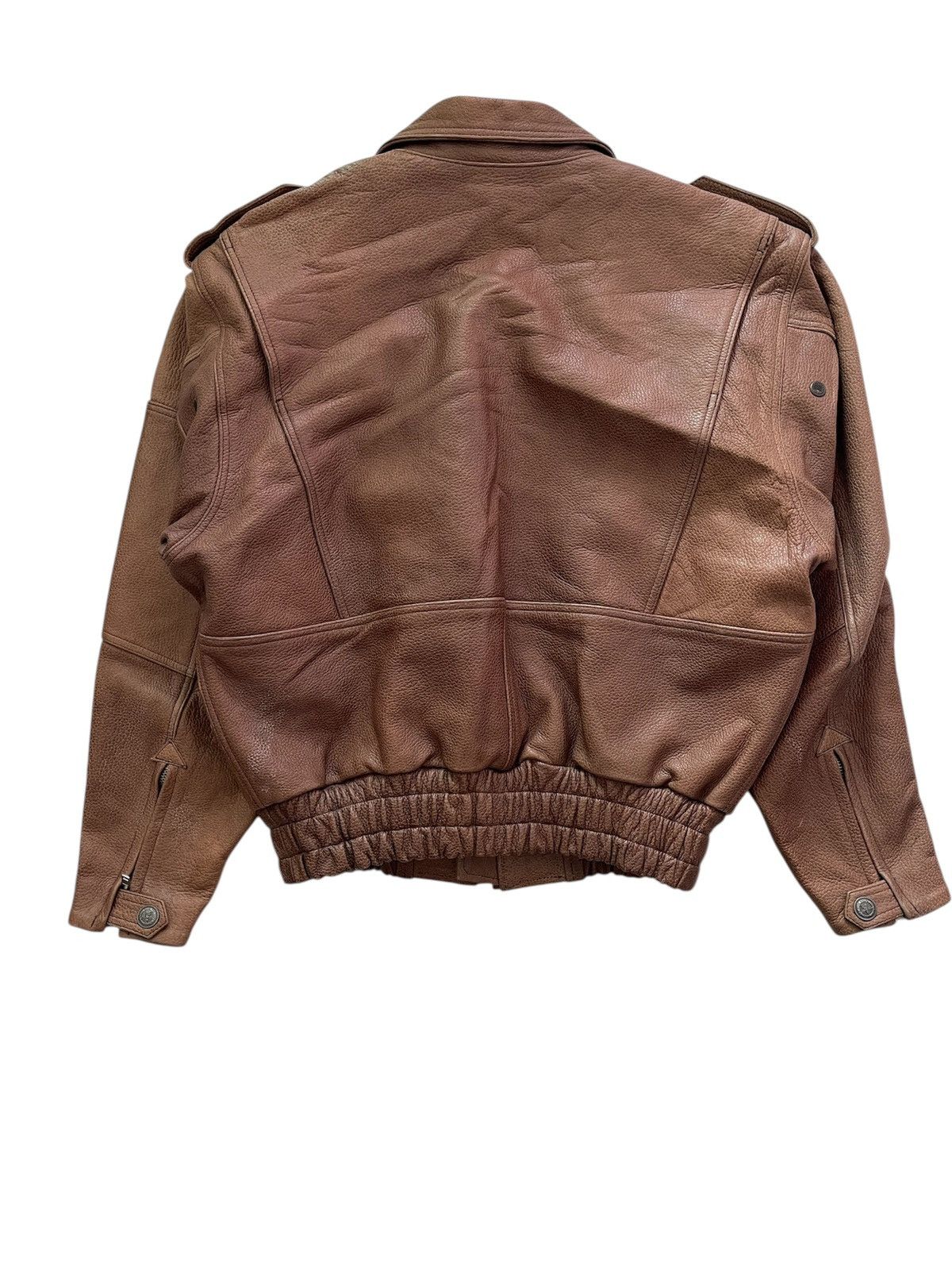 Japanese Brand 🇯🇵 90s KUSHITANI Armored Cow Leather Biker Jacket Size US L / EU 52-54 / 3 - 2 Thumbnail
