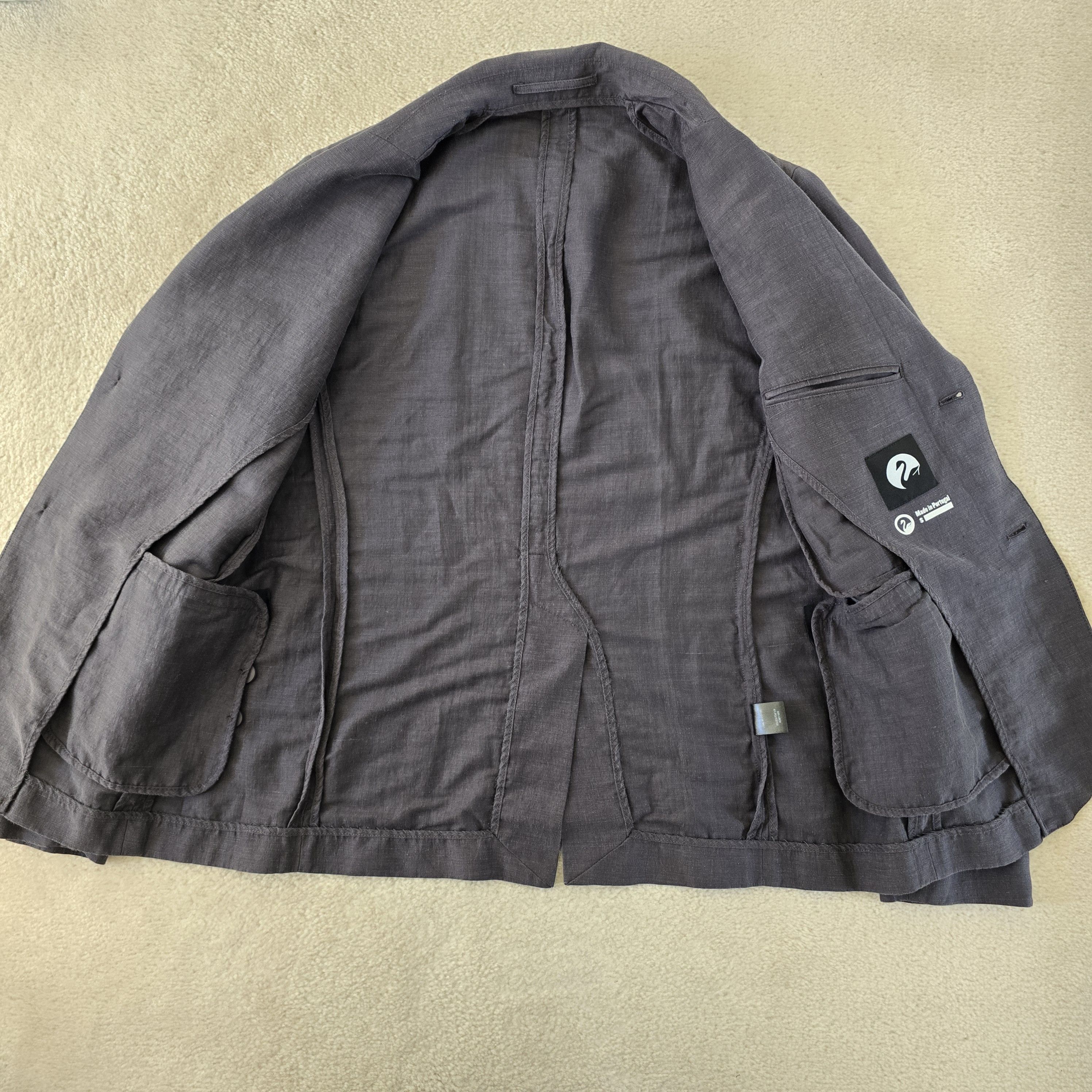 Outlier Outlier Injex Blazer RD Charcoal Gray Injected Linen Size 40R - 3 Thumbnail