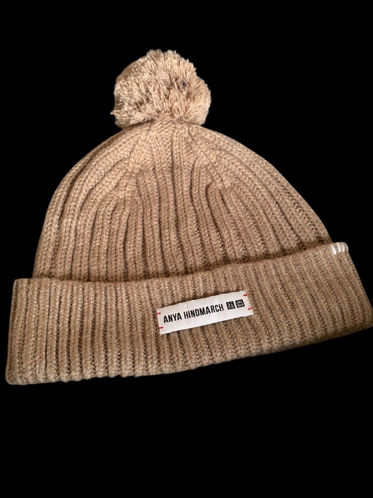 Japanese Brand × Uniqlo Anya HindMarch Uniqlo Knitted Hat By Japanese Brand 🇯🇵 Size ONE SIZE - 8 Thumbnail
