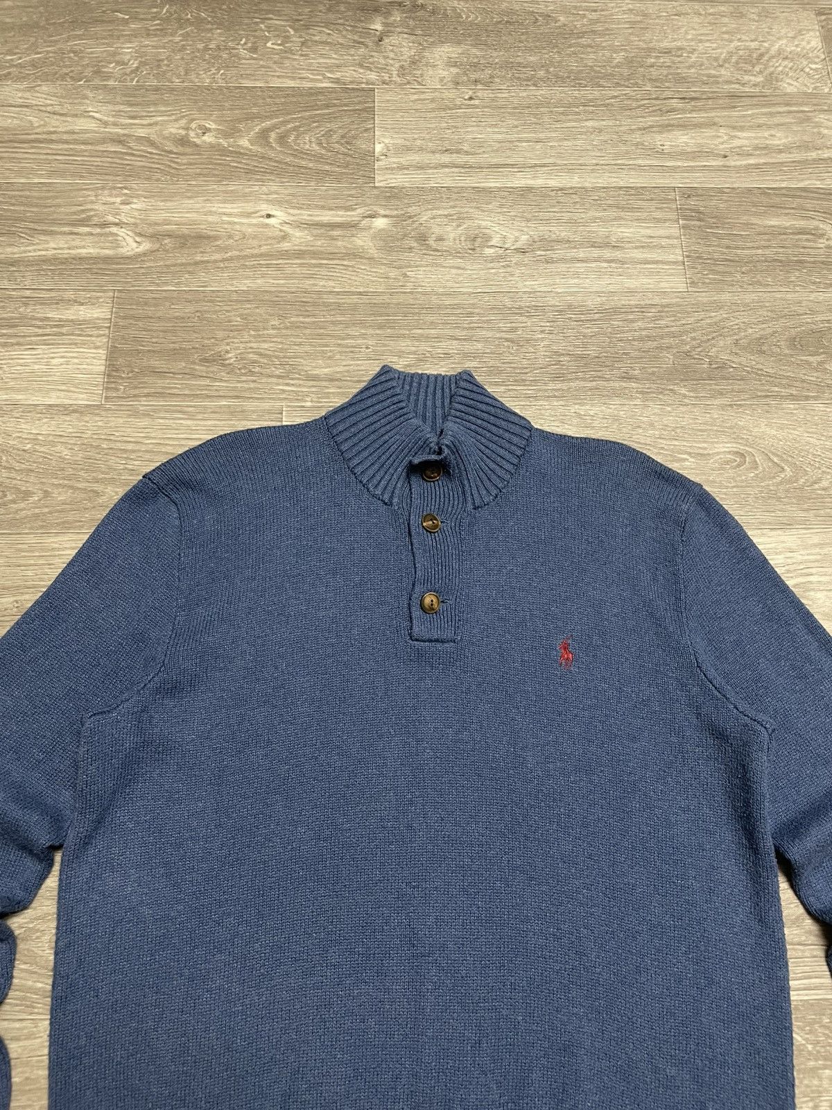 Polo Ralph Lauren Polo Ralph Lauren Half Button Knit Wool Sweater Pullover Size US L / EU 52-54 / 3 - 2 Thumbnail