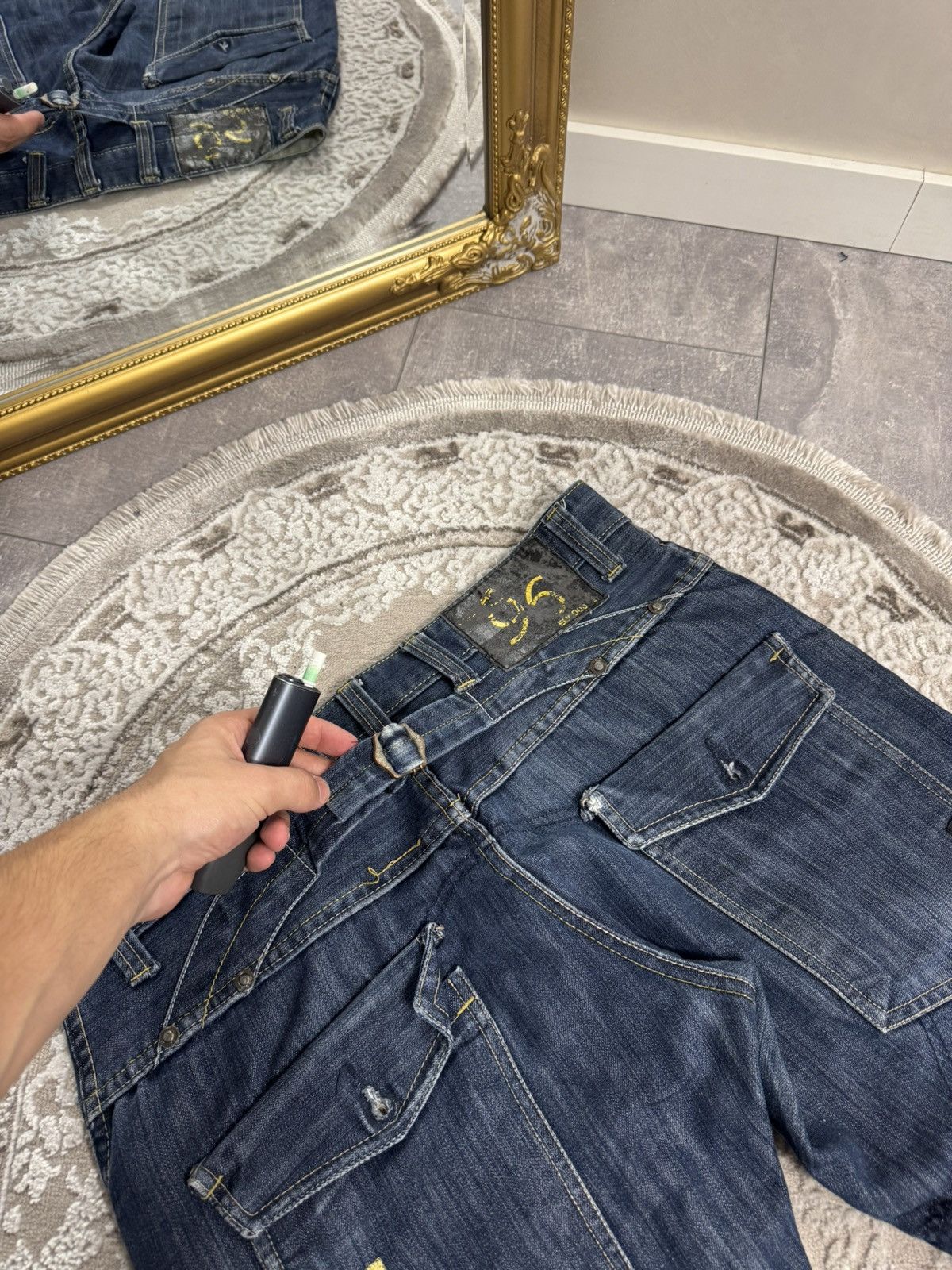 G-Star CRAZY AVANTGARDE G STAR RAW DENIM WASHED JAPAN JEANS Y2K Size US 34 / EU 50 - 5 Thumbnail