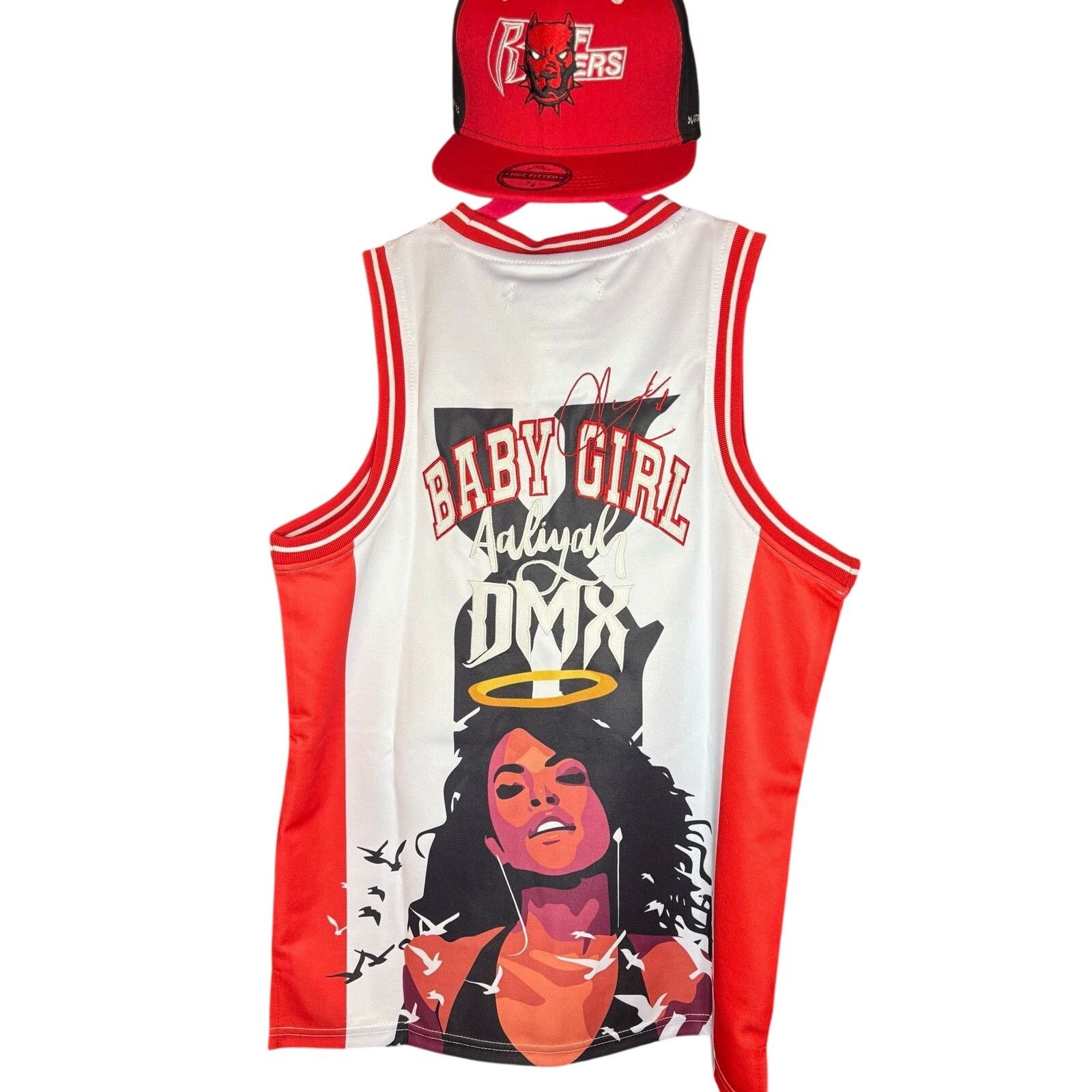Other SZ L - DMX/ Aaliyah Basketball Jersey & 7 1/8 Hat Size US L / EU 52-54 / 3 - 2 Thumbnail