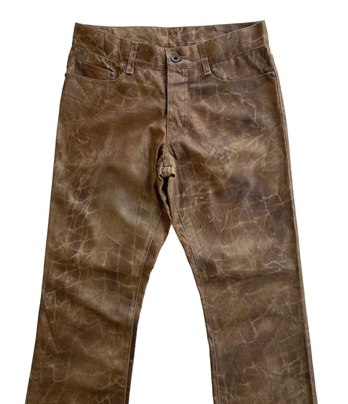 5351 POUR LES HOMMES 5351 P.L.Hommes Flared Mudd Wax Casual Pants Size US 29 - 2 Thumbnail