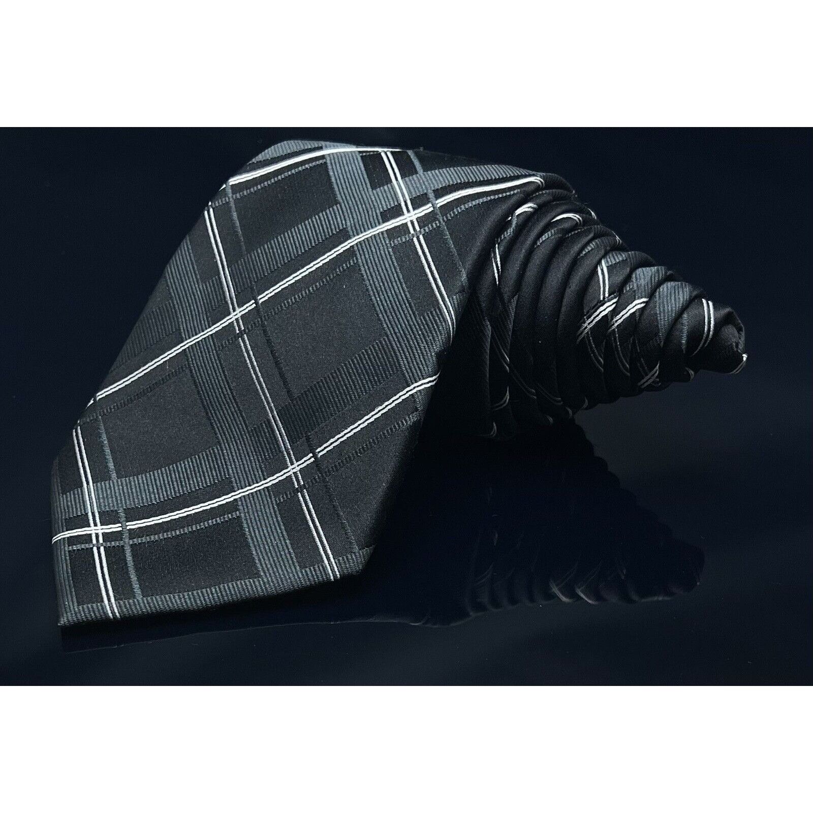 Donald Trump Donald J Trump Signature Collection Black Geometric 100% Sil Size ONE SIZE - 6 Thumbnail
