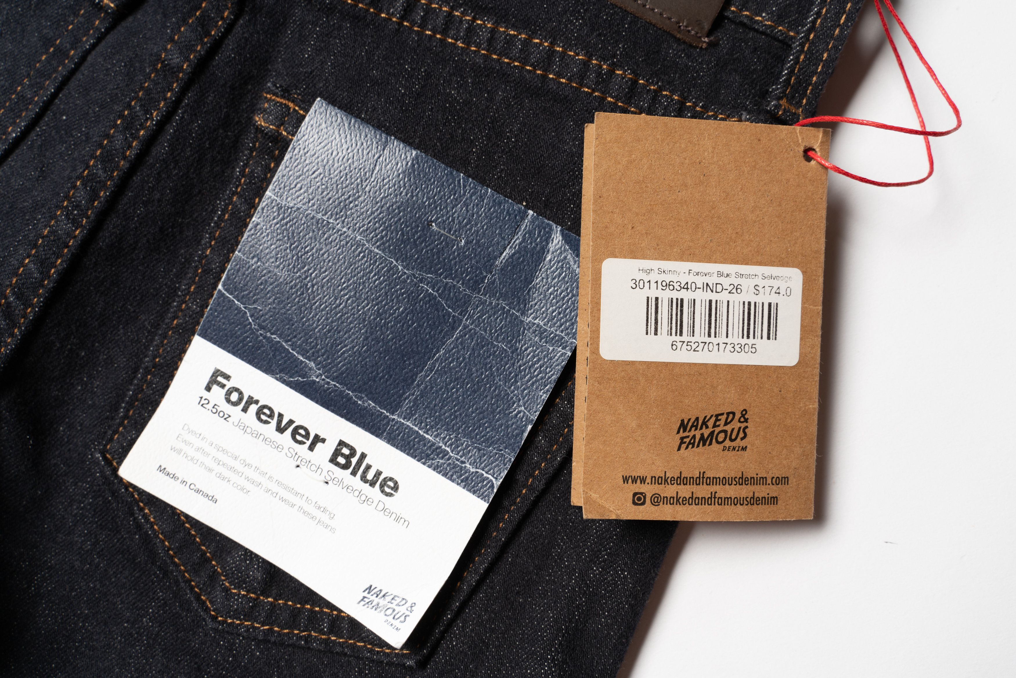 Naked & Famous 🔴NAKED & FAMOUS Forever Blue Selvedge Denim Jeans Women's Size 26" / US 2 / IT 38 - 14 Thumbnail