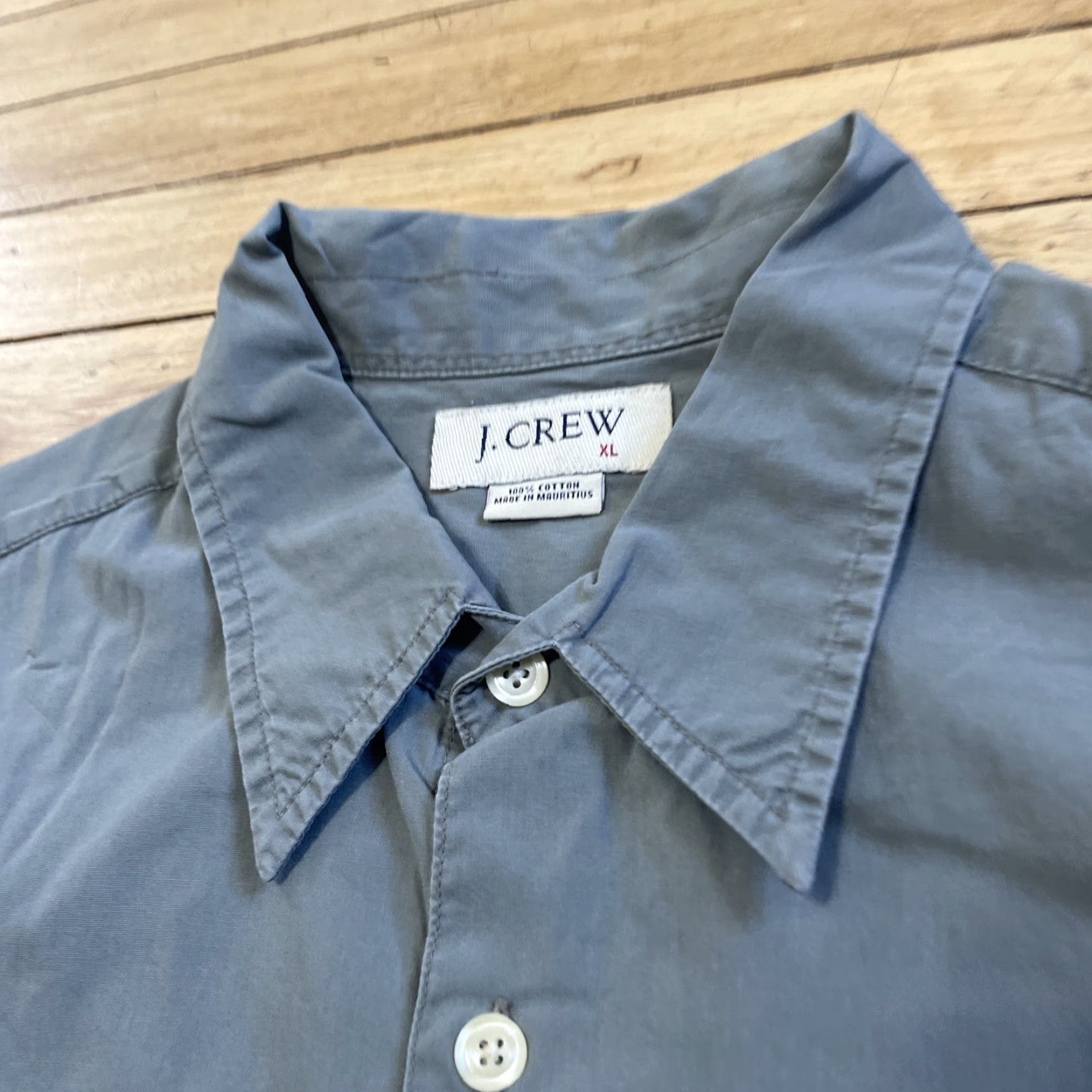 J.Crew VINTAGE J. Crew Shirt Men XL Green Button Light Twill Safari Pocket Classic Cotton Camp Shirt Size US XL / EU 56 / 4 - 4 Thumbnail