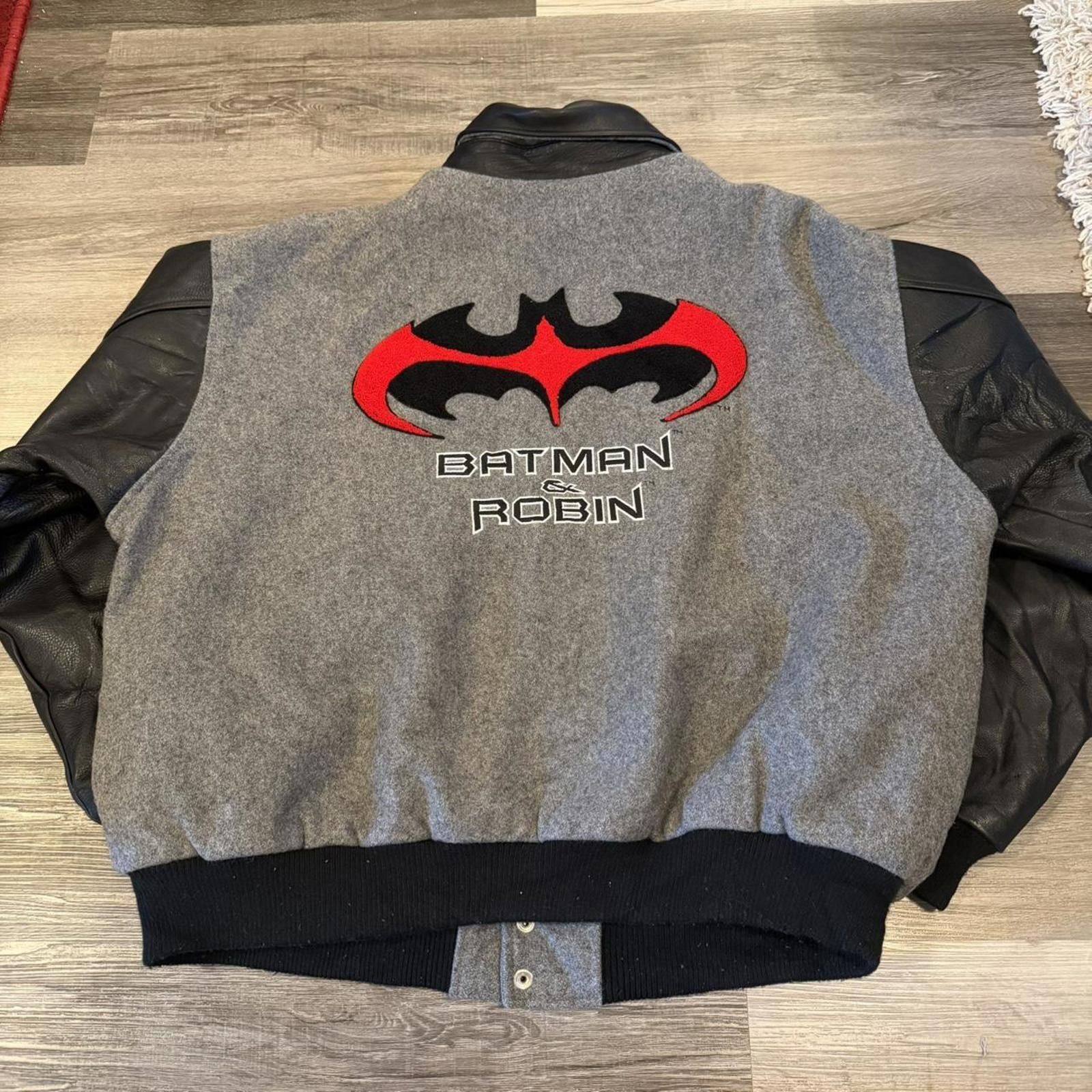 Other Vintage Batman and robin uncle Ben’s varsity jacket 90s L/XL Size US L / EU 52-54 / 3 - 3 Thumbnail