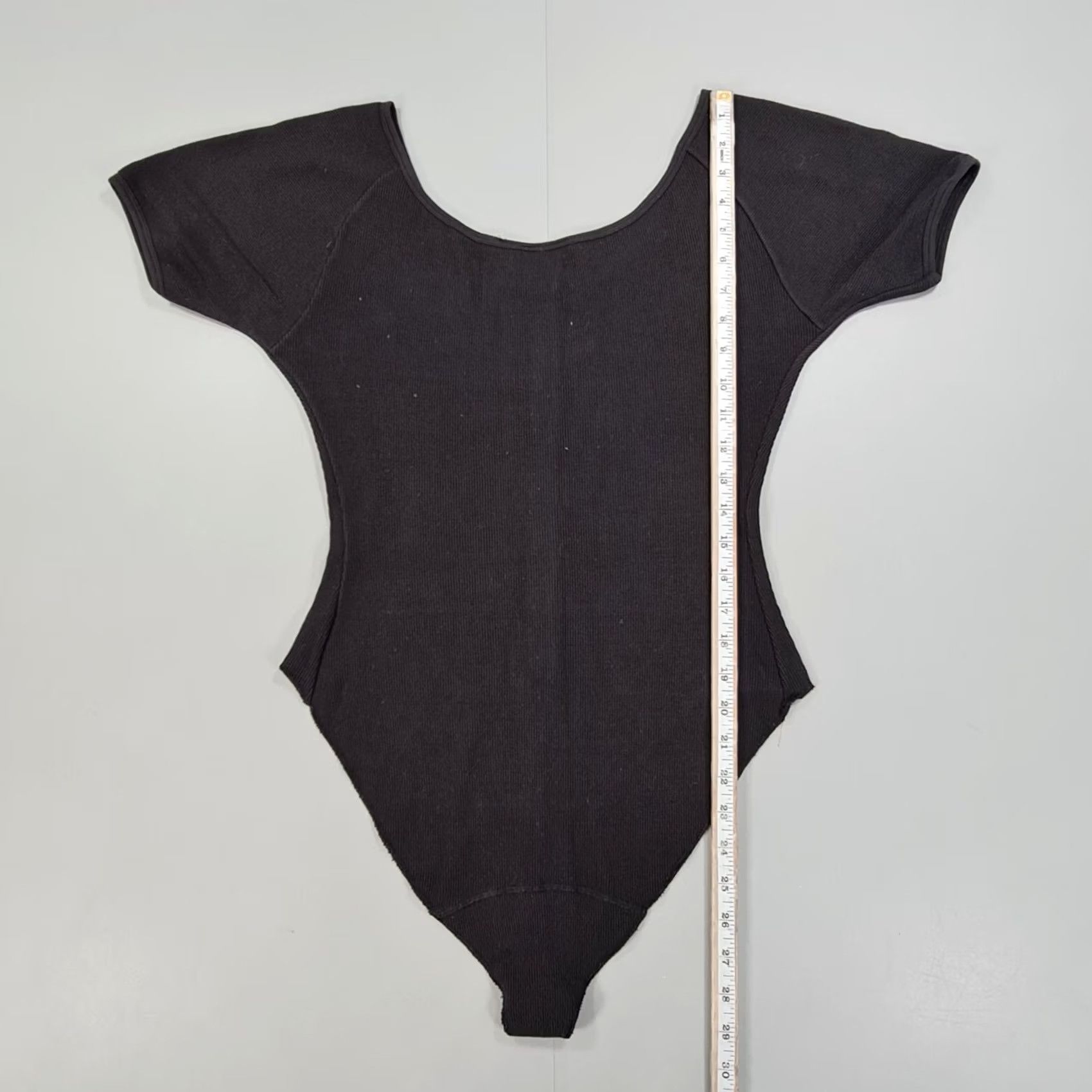 Donna Karan Donna Karan Bodysuit Black Large Cotton Short Sleeves Top Women Vintage Regular XS? Size L / US 10 / IT 46 - 7 Thumbnail