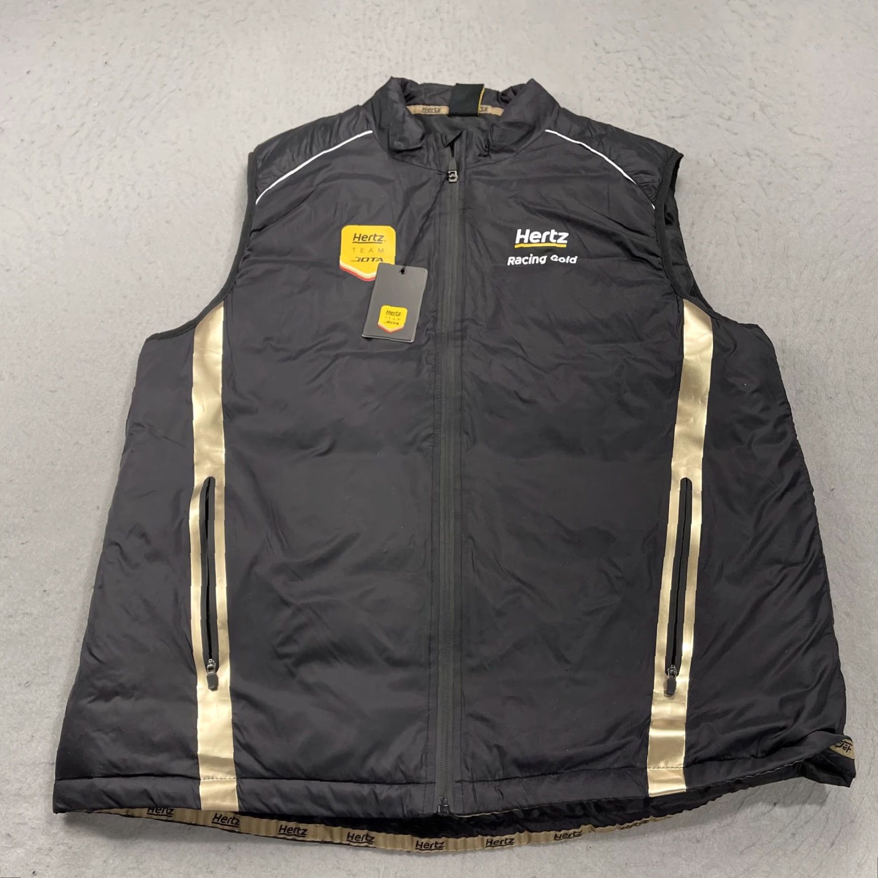 Vintage Hertz Vest Mens XL Black Gilet Full Zip Size US XL / EU 56 / 4 - 2 Thumbnail