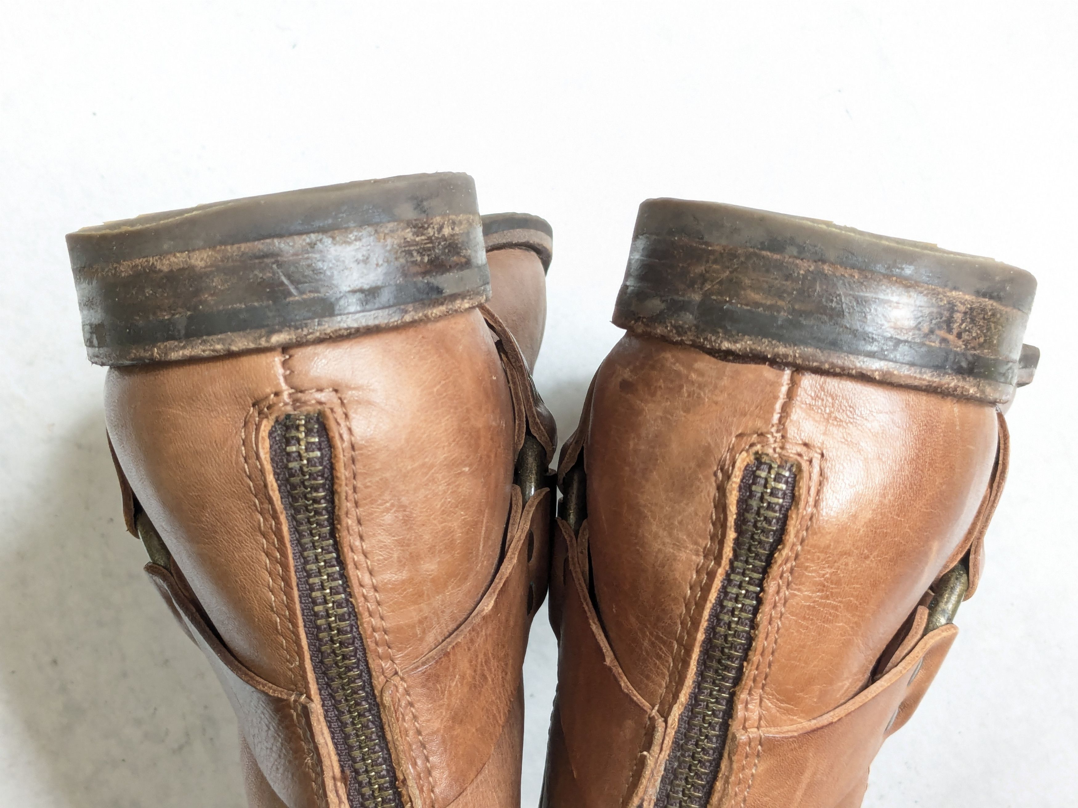 Frye Frye Harness Boots Brown 10.5 Leather Buckle Strap Size US 10.5 / EU 43-44 - 13 Thumbnail