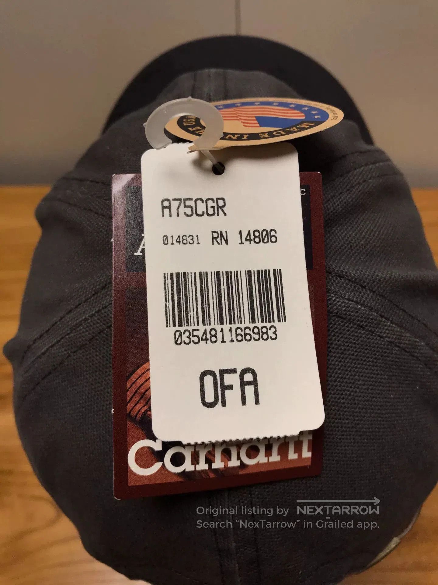 Carhartt Carhartt A75 CRG Gray Baseball Cap. Size ONE SIZE - 7 Thumbnail